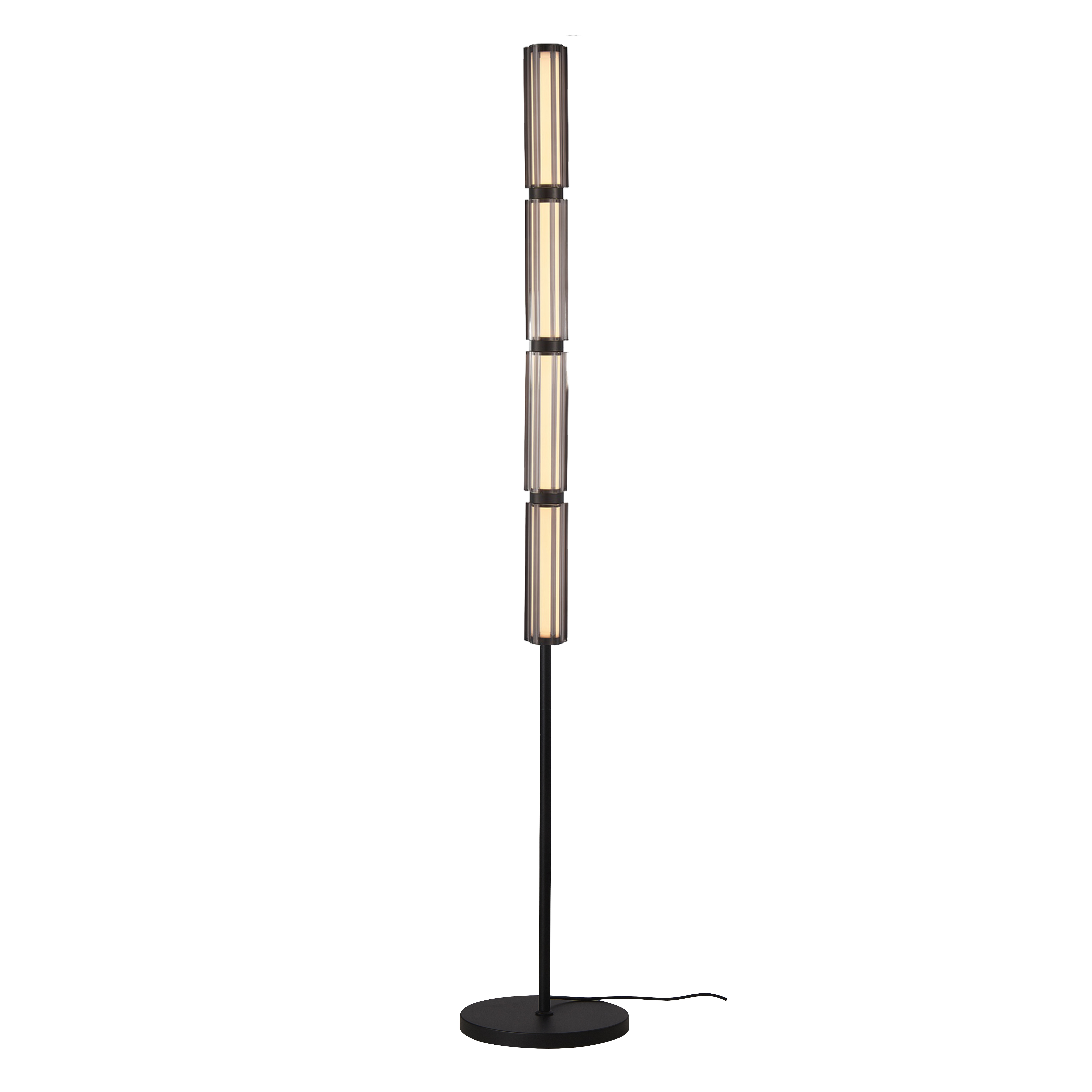 Торшер *25*158-158 см, 1*LED*14W, 3000K, Favourite Hexagoni 4776-4F, черный