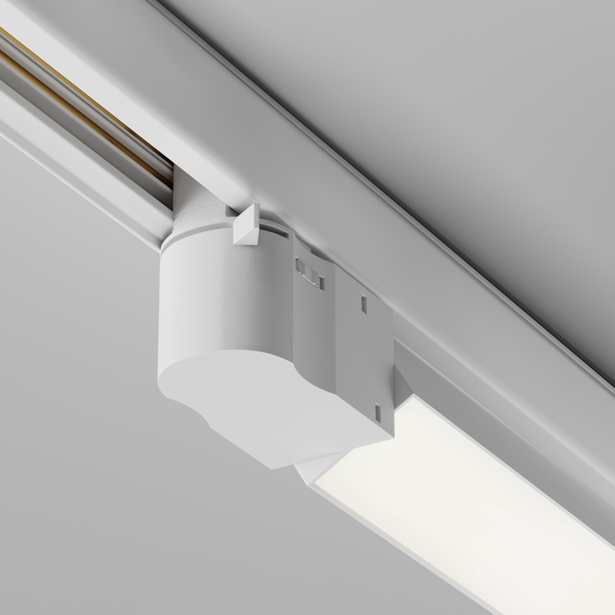 Трековый светильник 61*3,5*-6 см, *LED*20W, 4000K, Maytoni Technical Basis TR196-3-20W4K-W(N), Белый