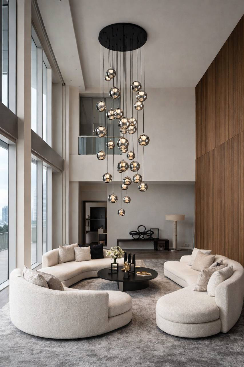 Подвесная люстра MODELUX ML.2338.25 BK-CR