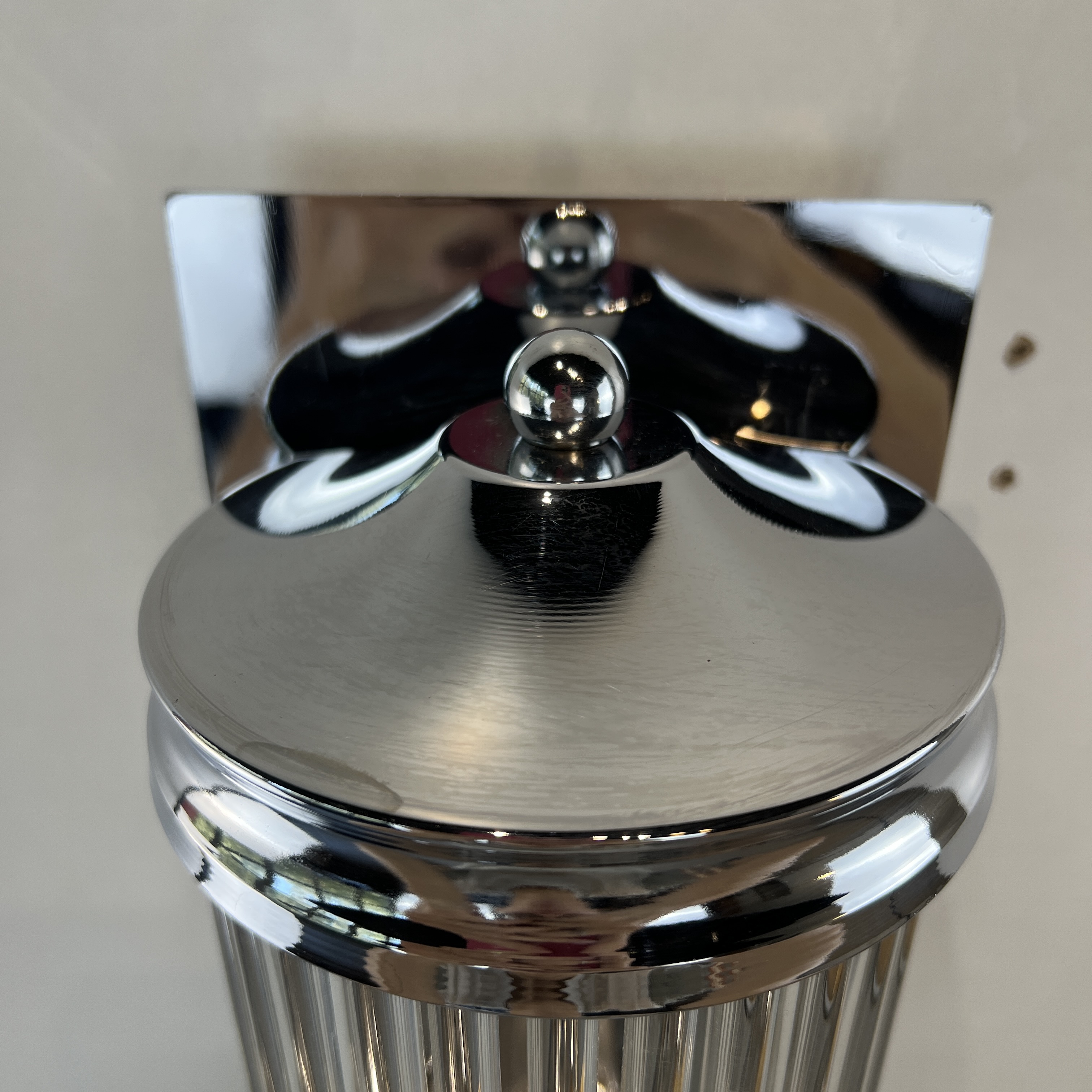 Бра Eichholtz Wall Lamp Glorious M 13*13*30 см, 1*E14*40W, ImperiumLoft 44.404, Хром