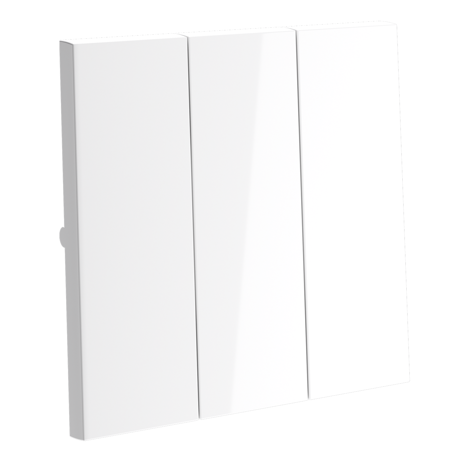 Клавиши для выключателя/переключателя трехклавишного, белый глянцевый Voltum S70 VLS000501, Пластик глянцевая