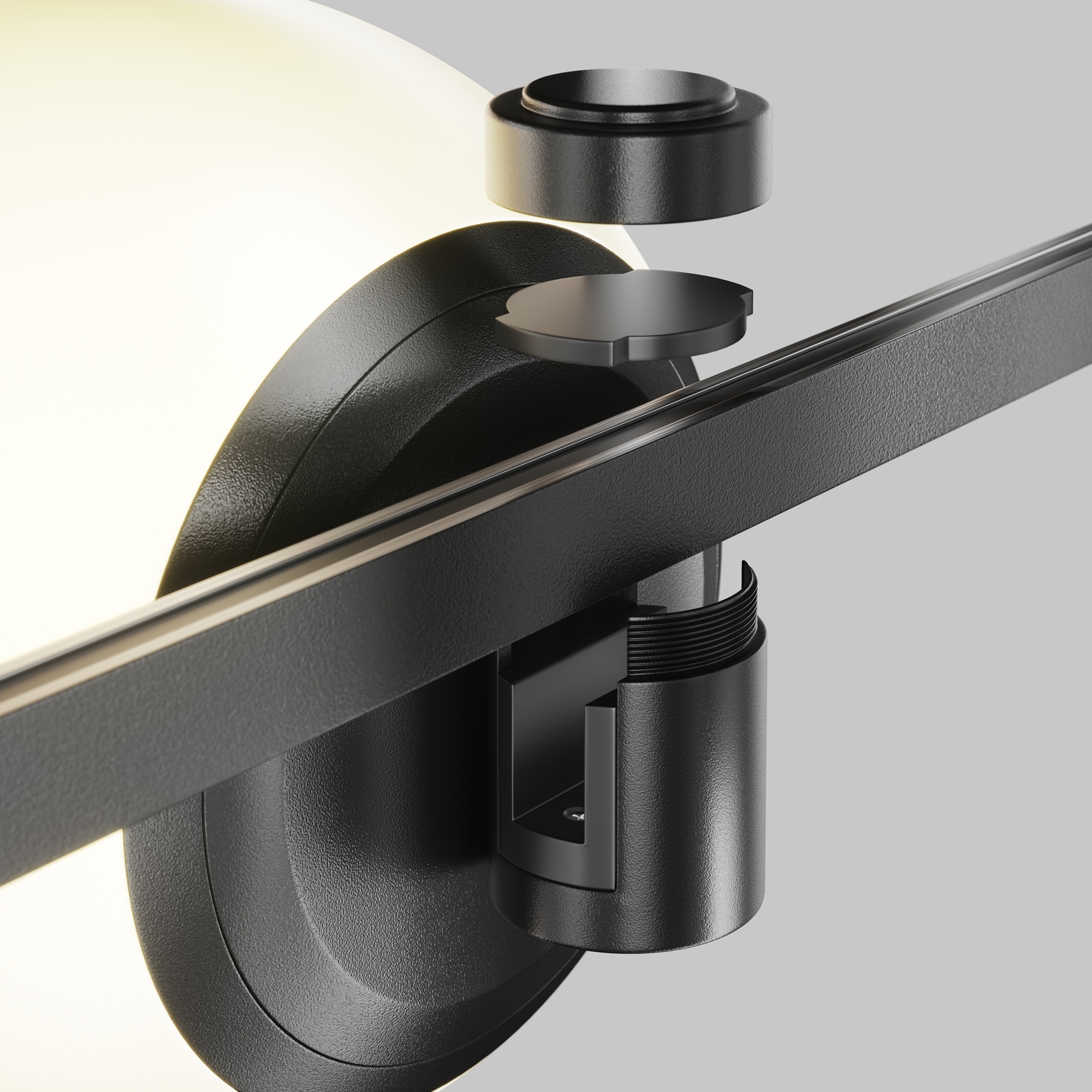 Трековый светильник 16,7*15*-15 см, *LED*8W, 3000K, Maytoni Technical Luna TR229-1-8W3K-B, Черный