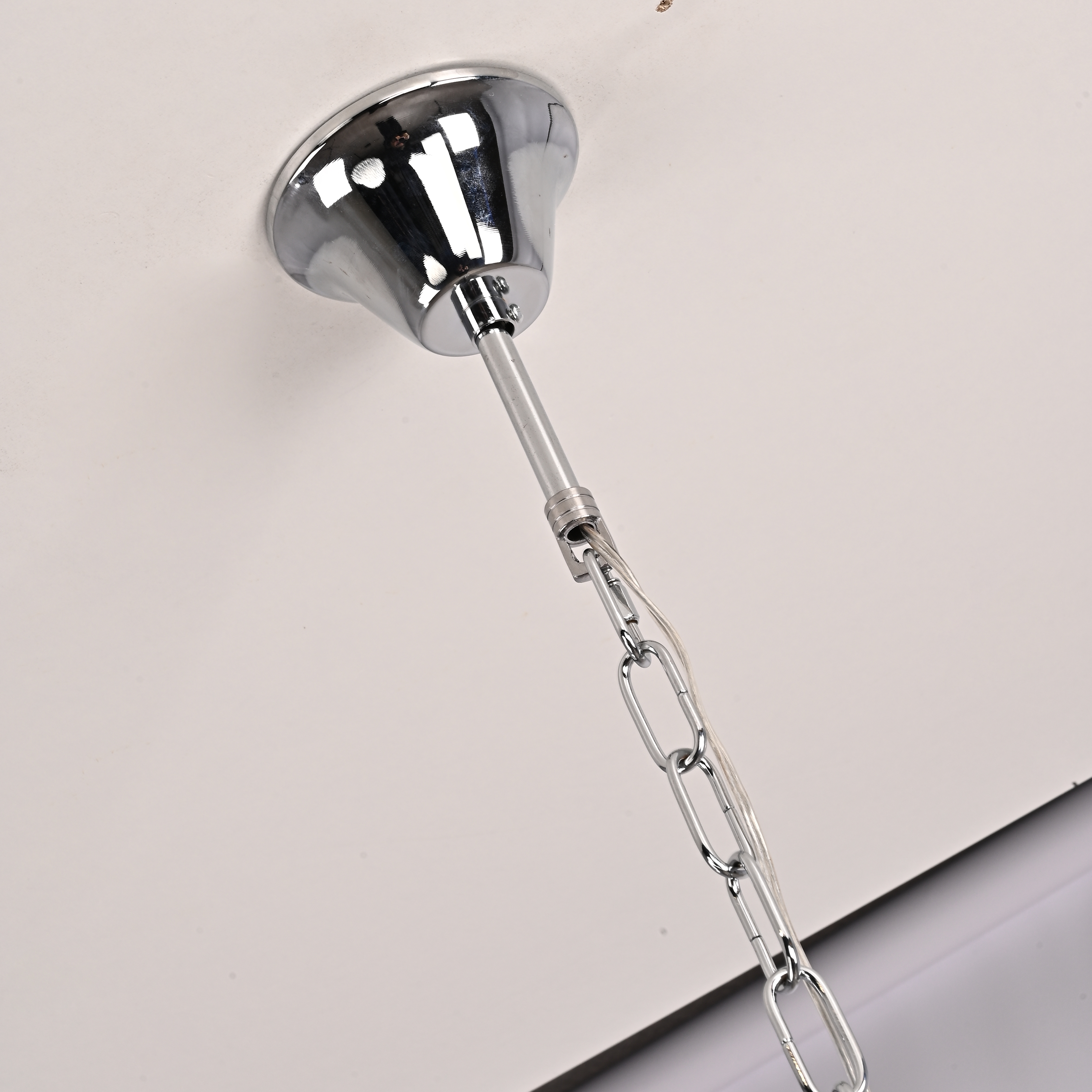 Подвесная люстра Odeon Chandelier Glass Clear 30*30*69 см, 3*E14*40W, ImperiumLoft 40.1929-2, Хром