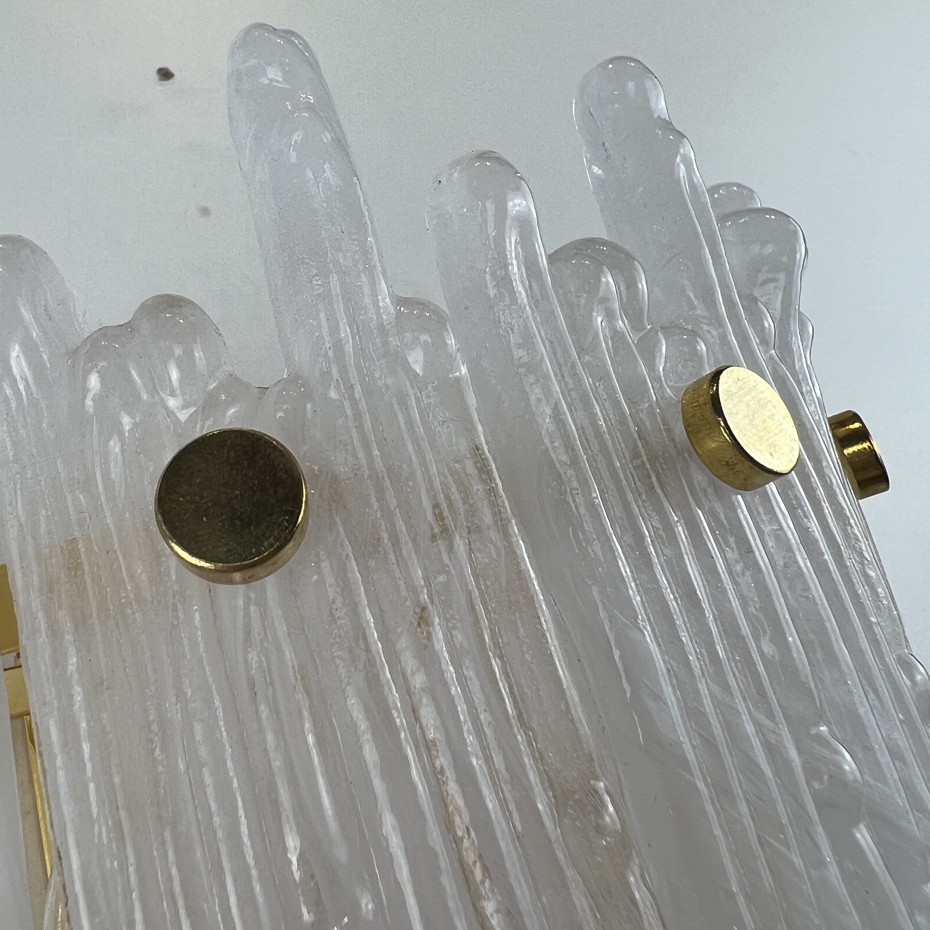 Бра Murano Glass ICE 25*25*45 см, 3*E14*40W, ImperiumLoft 44.726-0, Золотистый
