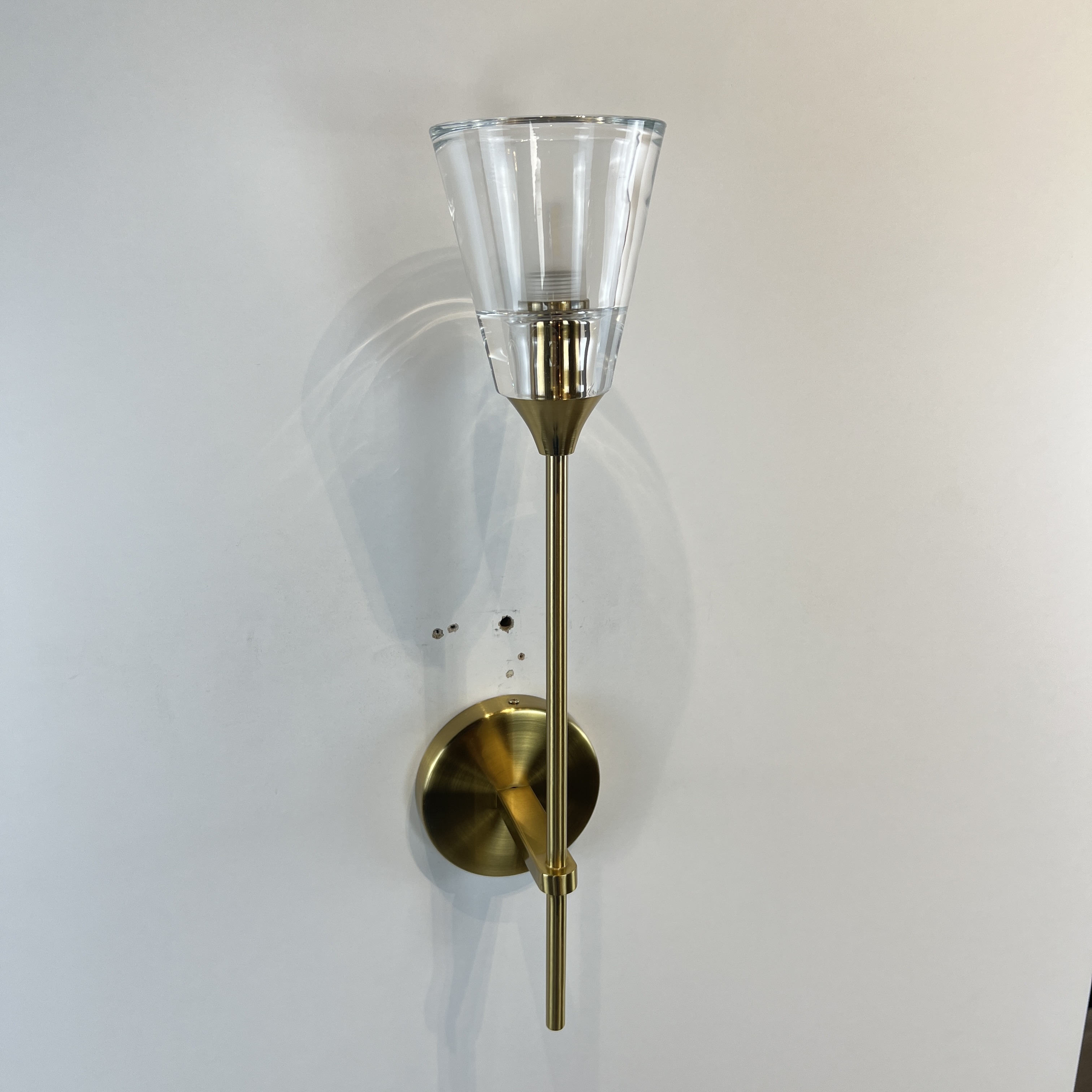 Бра TORCHE DE VERRE wall lamp 10*10*51 см, 1*G9*40W, ImperiumLoft 44.394, Латунь