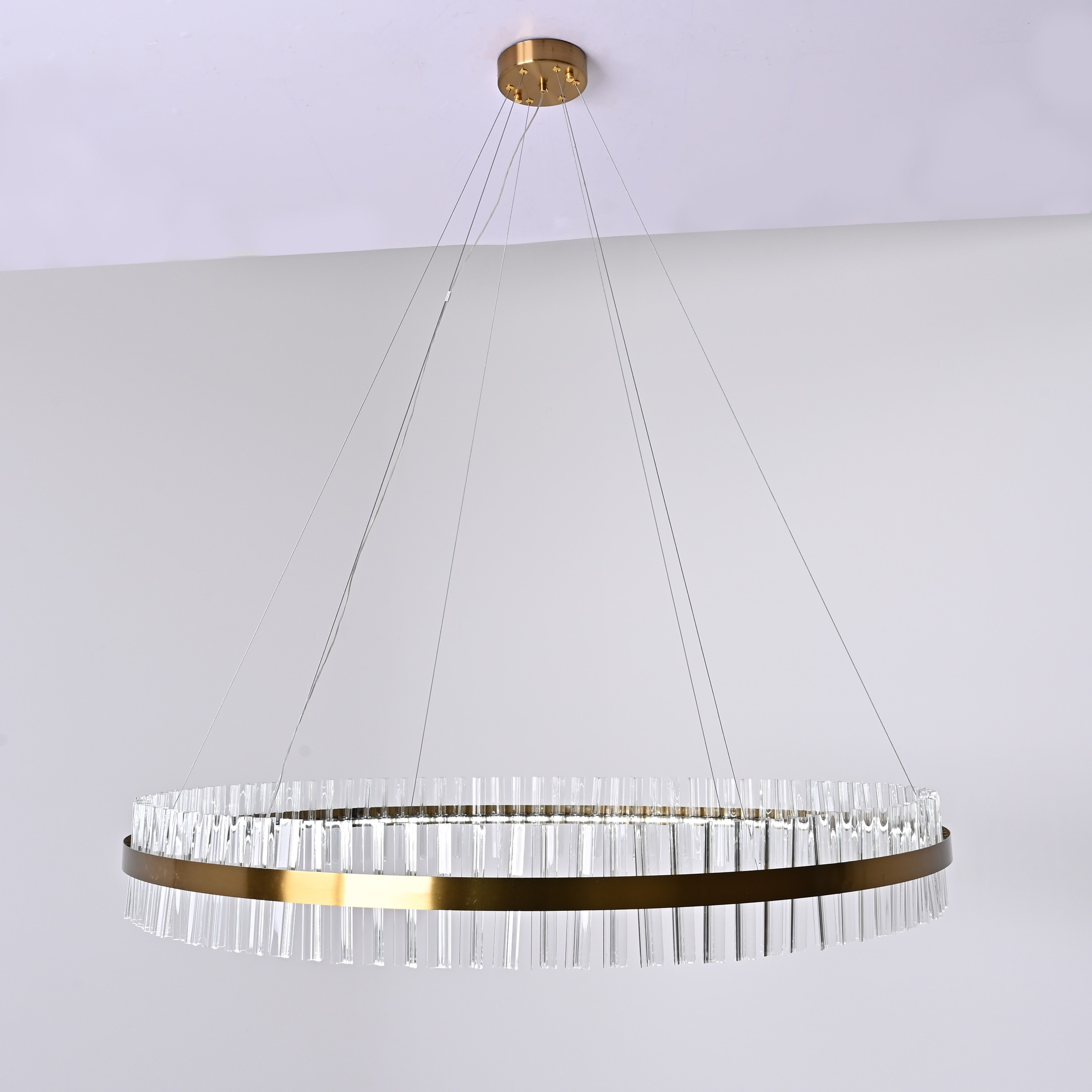 Подвесная люстра Saturno Not Baroncelli Suspension D120 120*120*120 см, 1*LED*50W, ImperiumLoft 40.1643-0, Золотистый