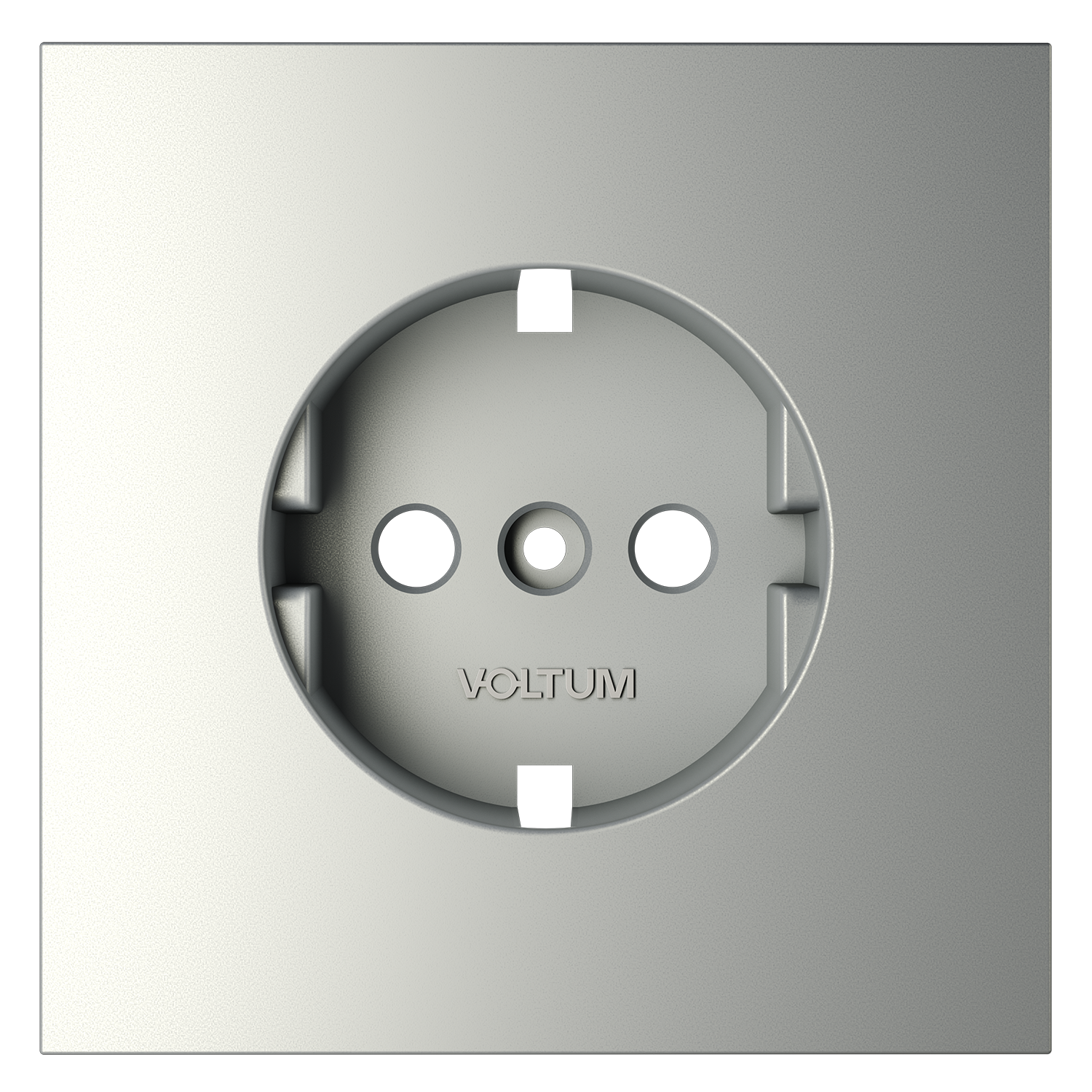 Накладка для розетки с заземлением, S70, сталь Voltum VLS000605
