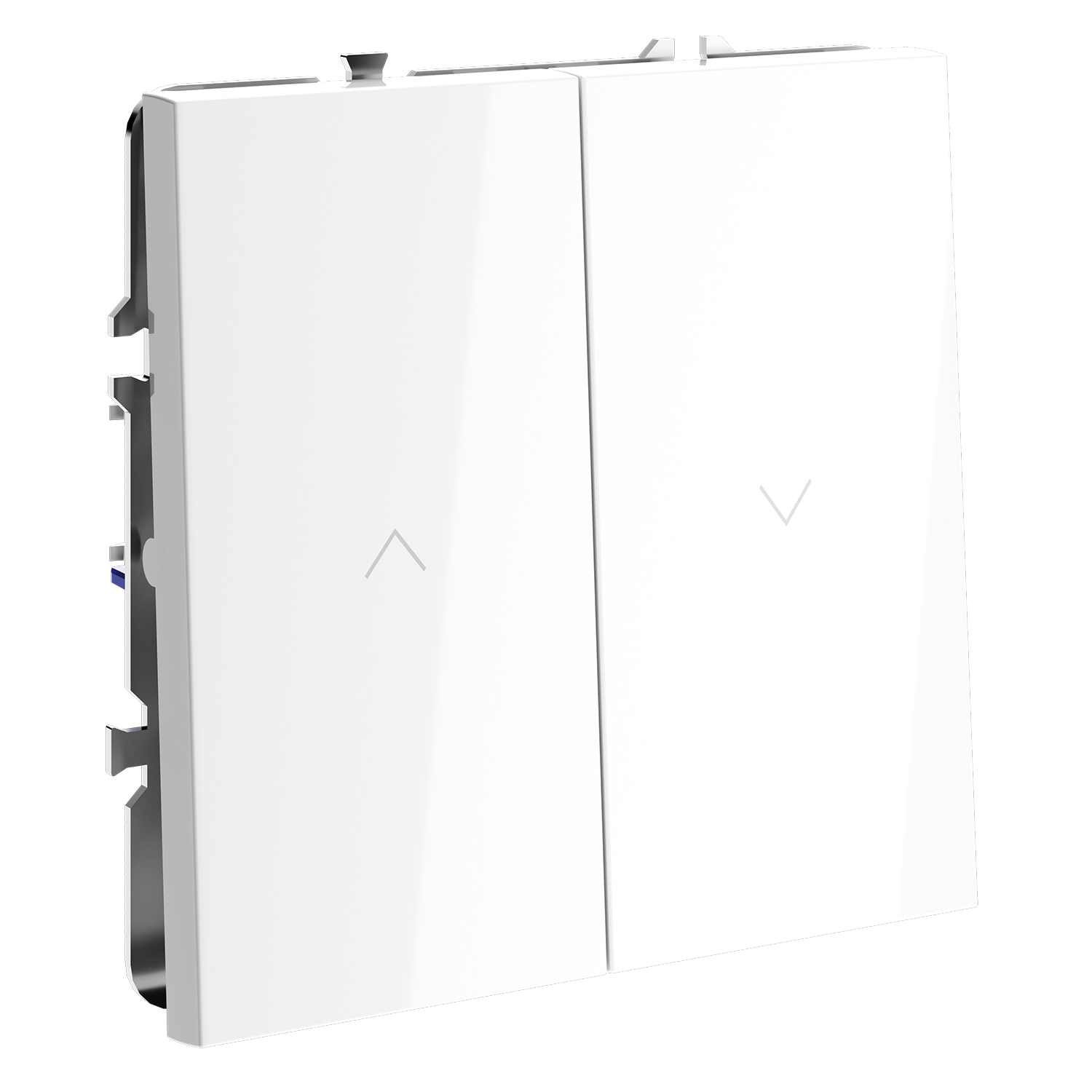 Выключатель встраиваемый для жалюзи 10А, белый глянцевый Voltum S70 VLS020701, Пластик глянцевая