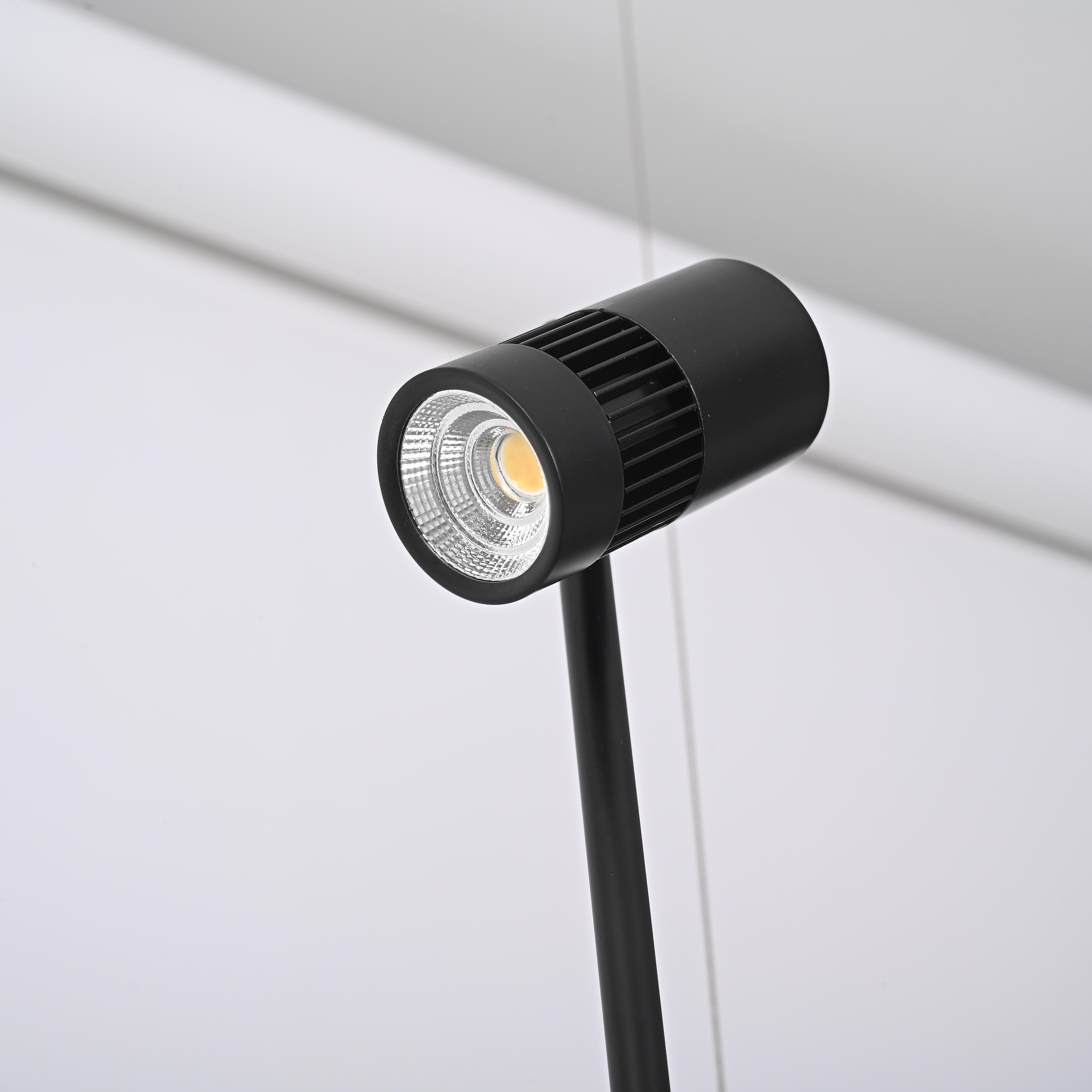 Реечный подвесной светильник PALMA Wall lamp 2 шара + 1 вазон горизонтальная 150*48*47 см, 3*LED*10, 2W, 3000, 4000, 5000K, ImperiumLoft 22.93726, Серый