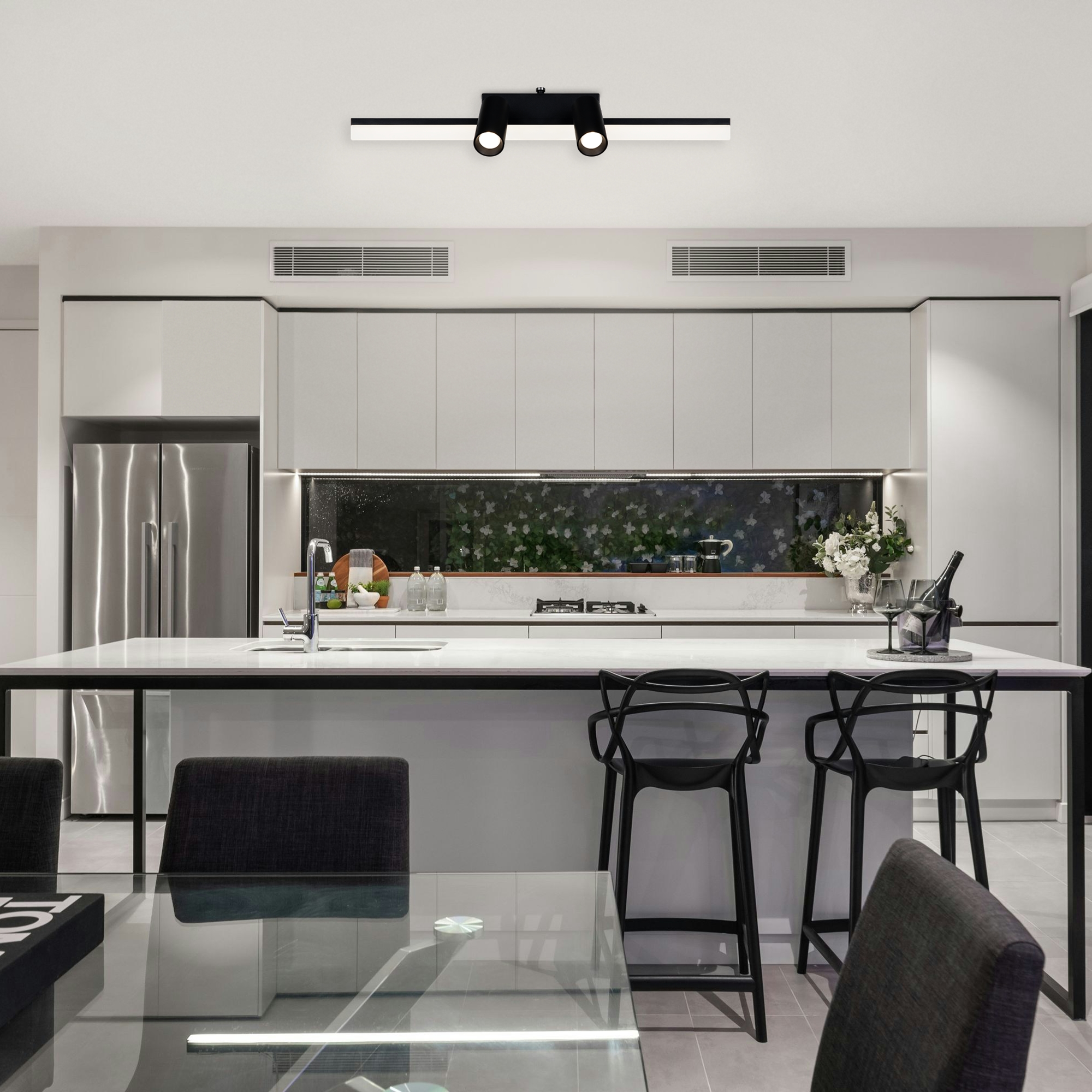Светильник 60**-9,5 см, *LED*16W, 4000K, Freya Стремление/Aspiration FR6120CL-L16B, Черный