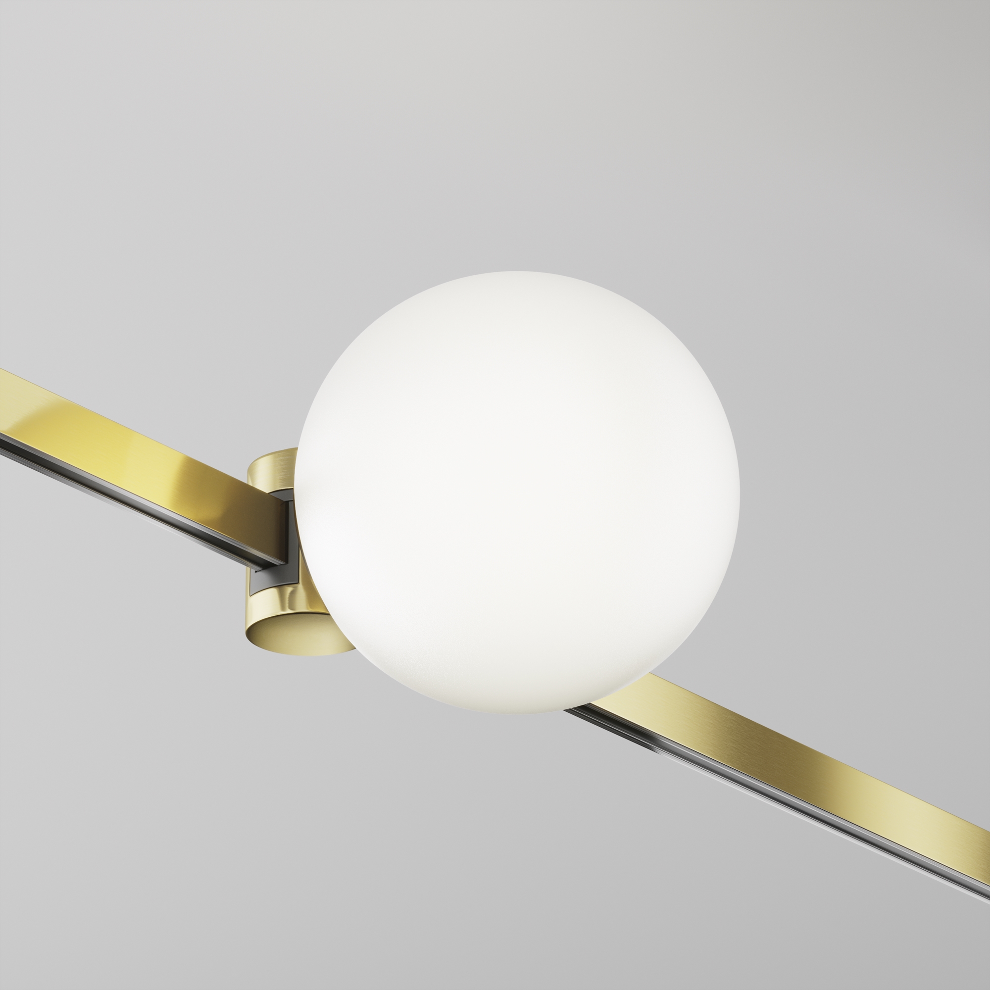 Трековый светильник 12,4*10*-10 см, *LED*5W, 4000K, Maytoni Technical Luna TR229-1-5W4K-BS, Латунь