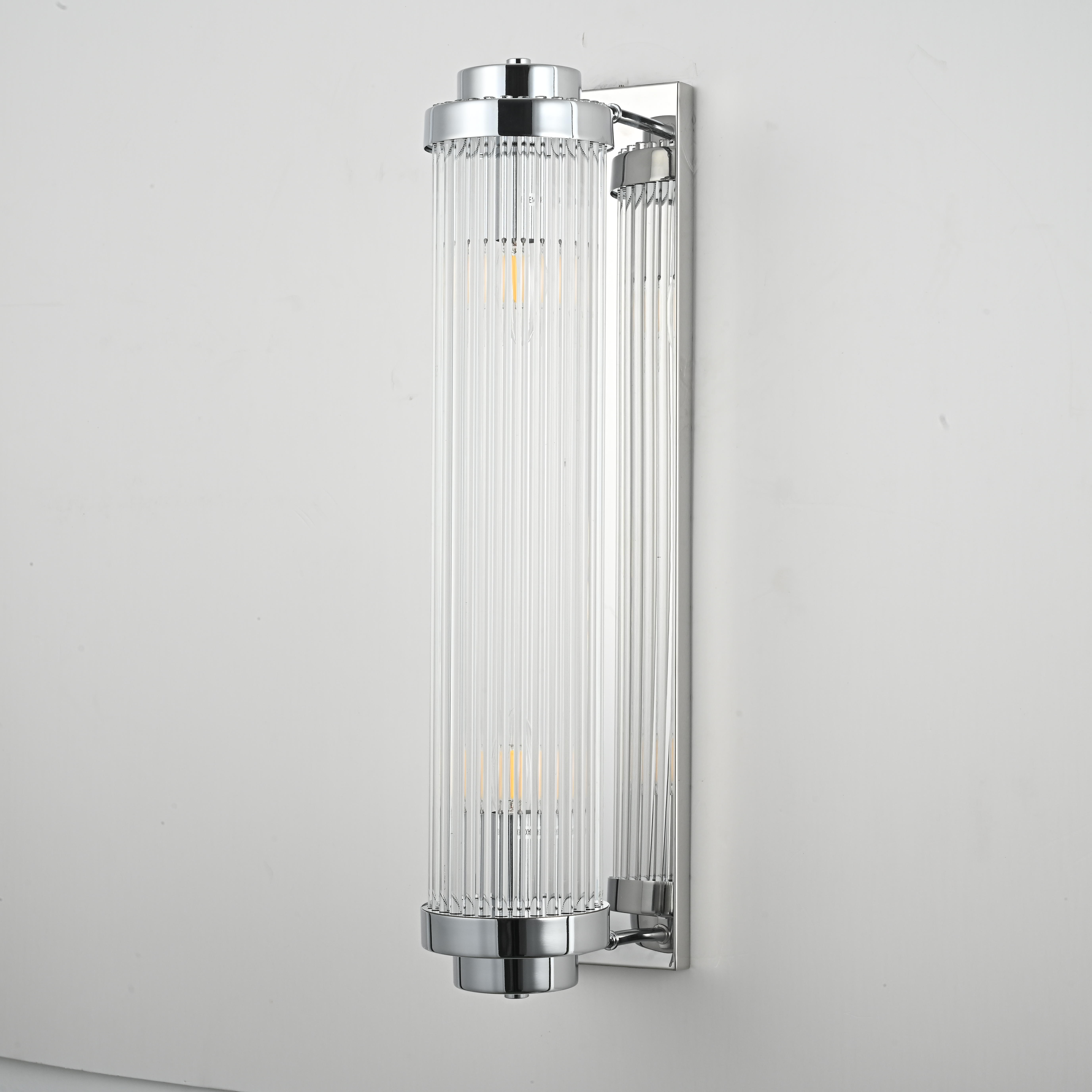 Бра Kiosk Chrome 60 20*12*60 см, 2*E14*40W, ImperiumLoft 44.683-0, Хром