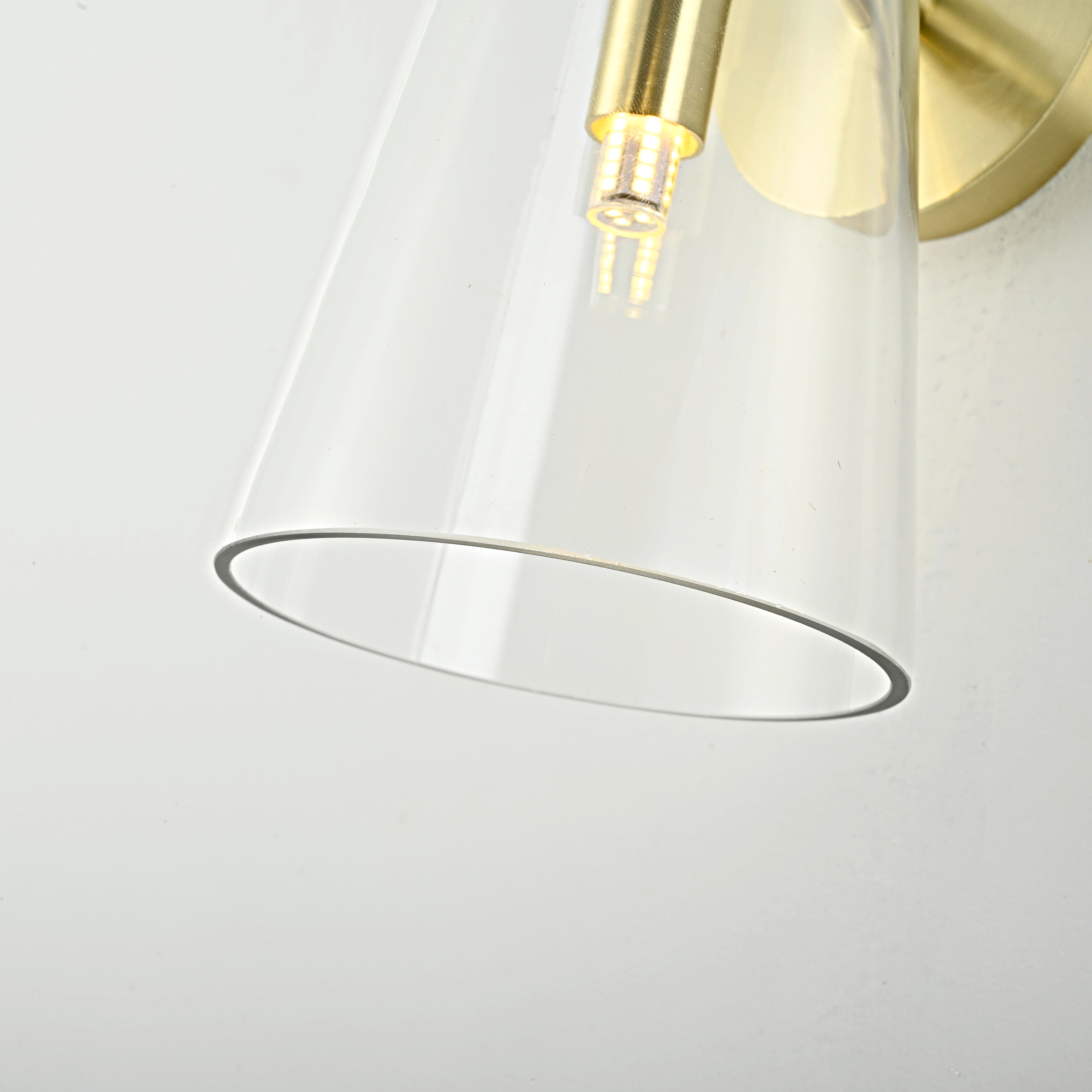 Бра Доми Sconce Transparent 22*19*19 см, 1*G9*40W, ImperiumLoft 44.1075-0, Золотистый