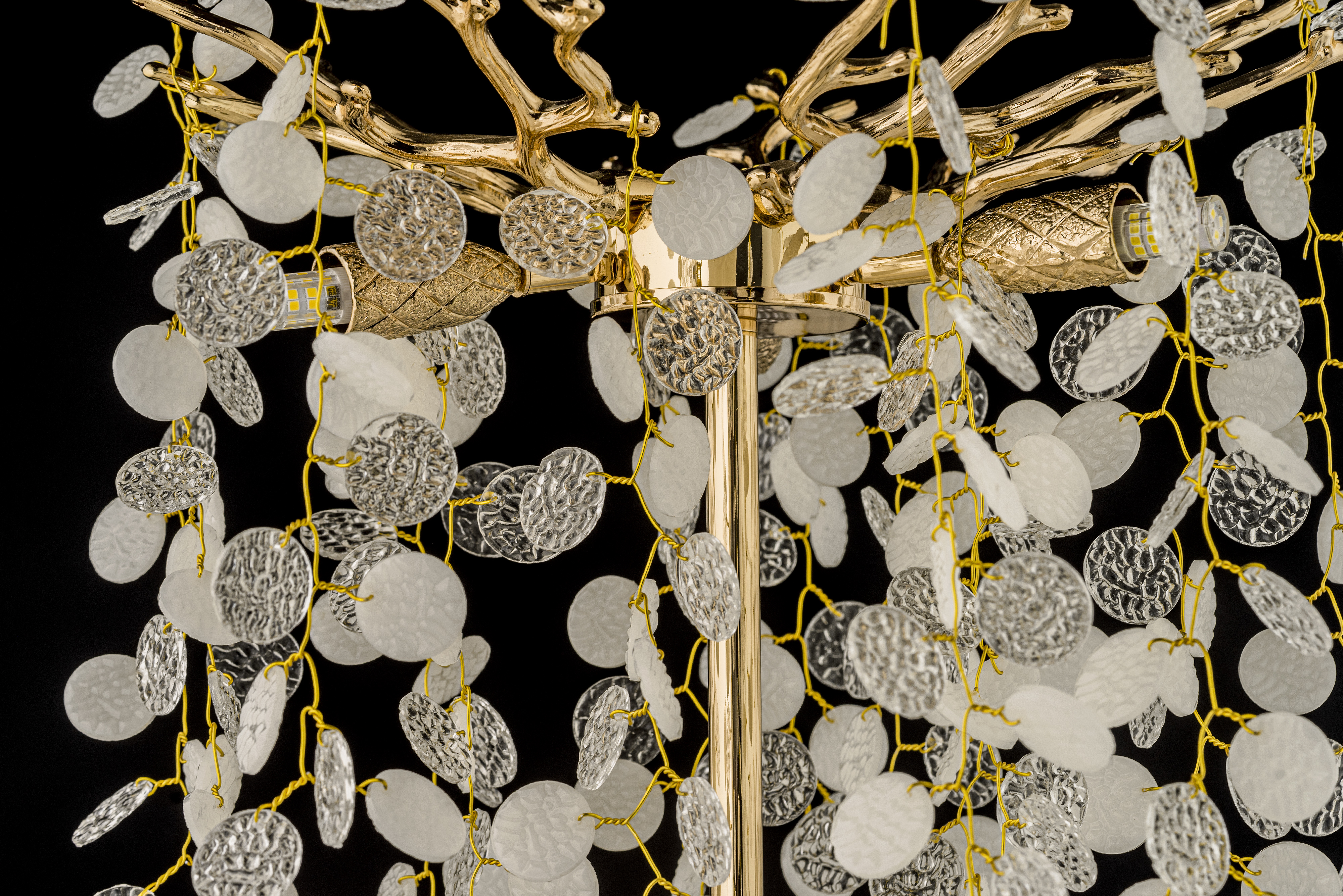 Настольная лампа *37*60 см, 3*G9*40W, Dio D`arte Tavenna Gold Tavenna H 4.1.1.103 G, золотой