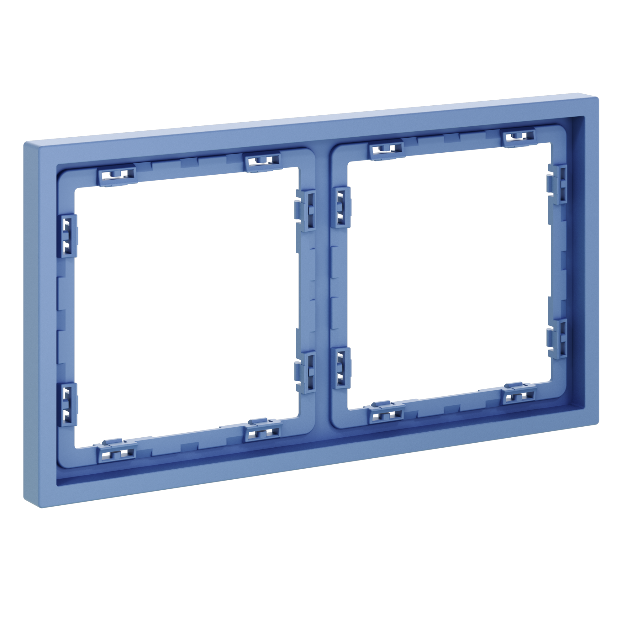 Рамка пластиковая S70 на 2 поста, деним Voltum VLS100215