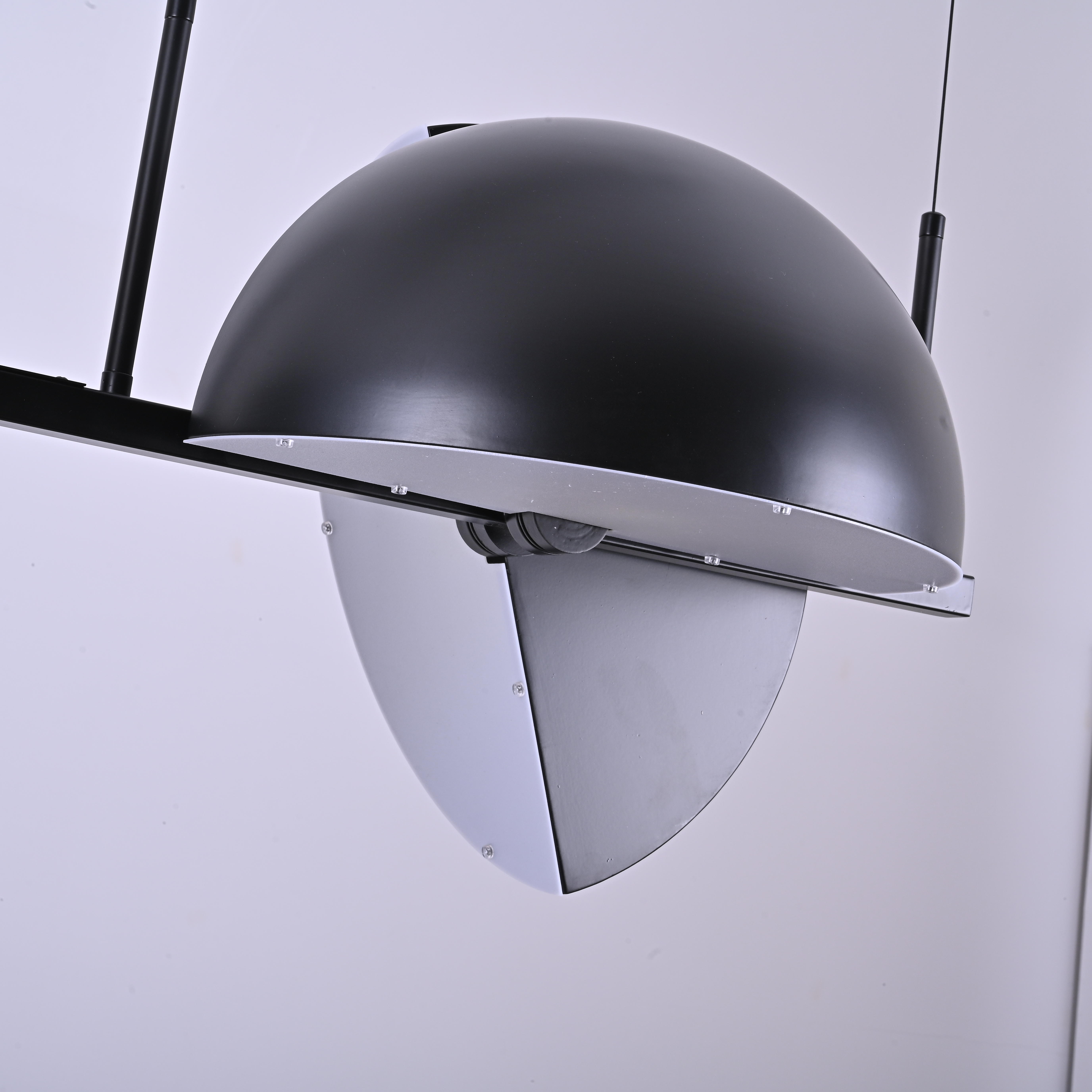 Подвесной светильник Trapeze Triplette by oblure 150*35*37 см, 6*E27*60W, ImperiumLoft 40.962, Чёрный