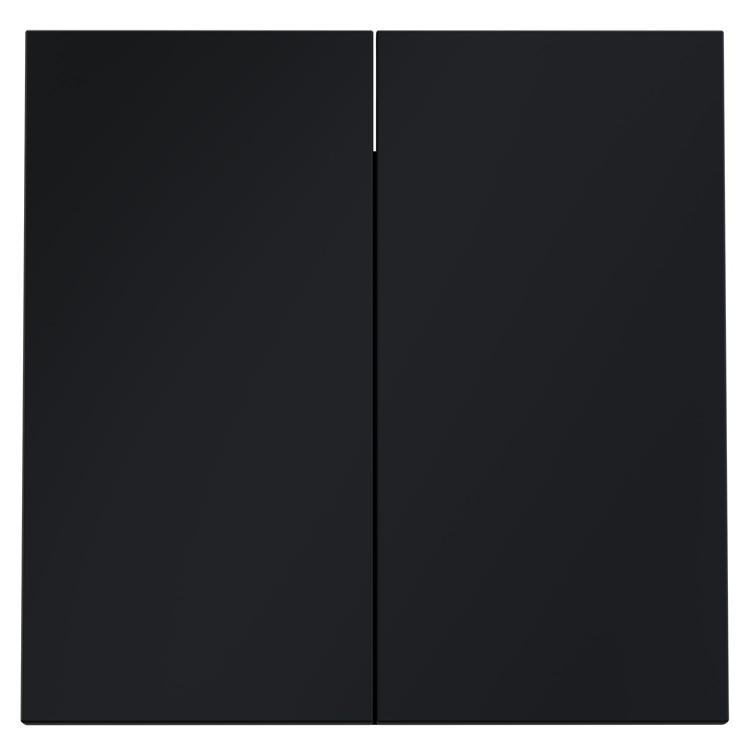 Клавиши для выключателя/переключателя двухклавишного, графит Voltum S70 VLS000307, Пластик Soft touch