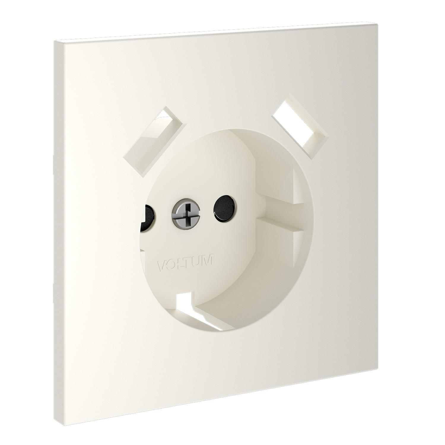Накладка для розетки с заземлением и защитными шторками, с USB A+A, S70, хлопок Voltum VLS000913