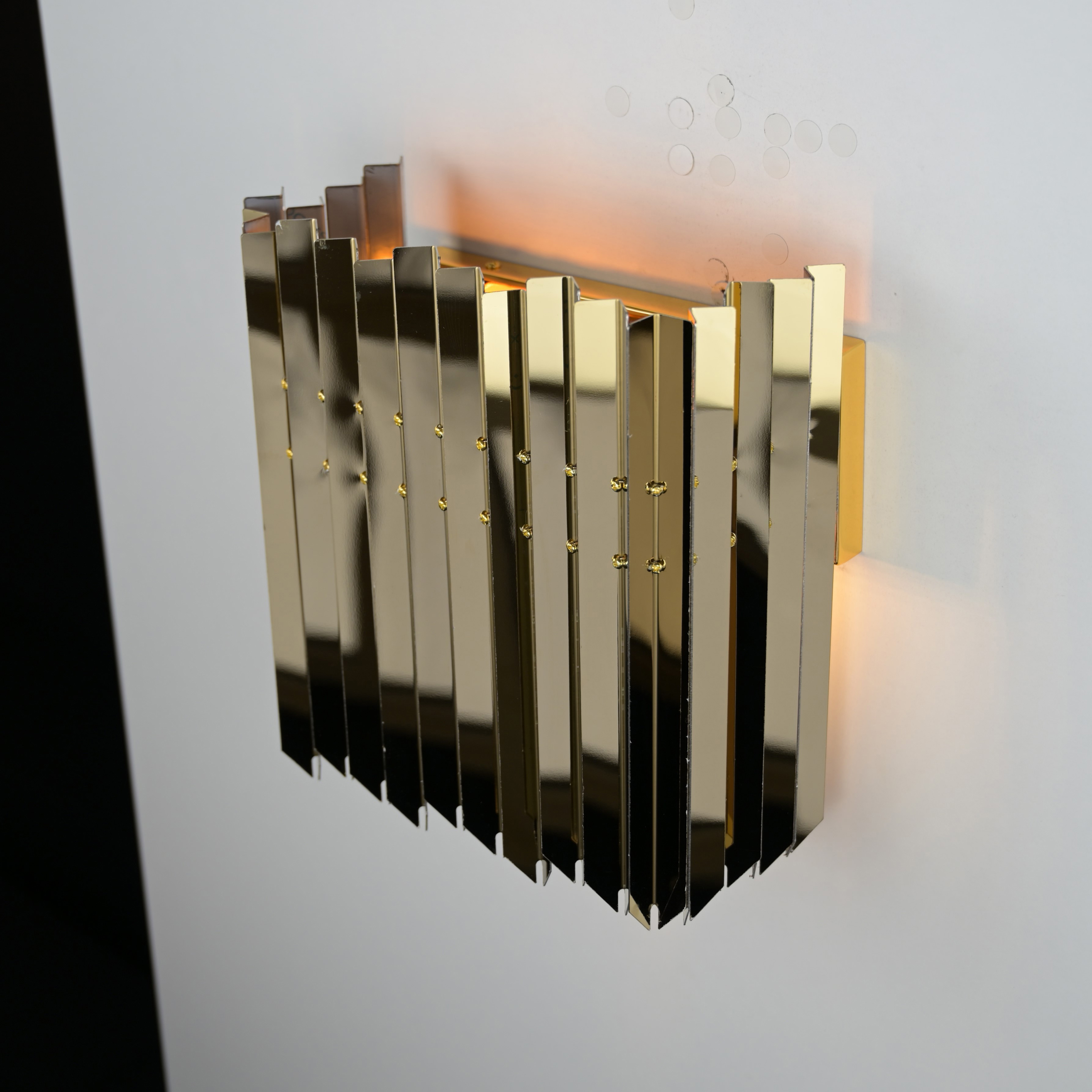 Бра Grace Lightning Facet Wall Lamp *27*29 см, 1*E27*60W, ImperiumLoft 44.290, Золотистый