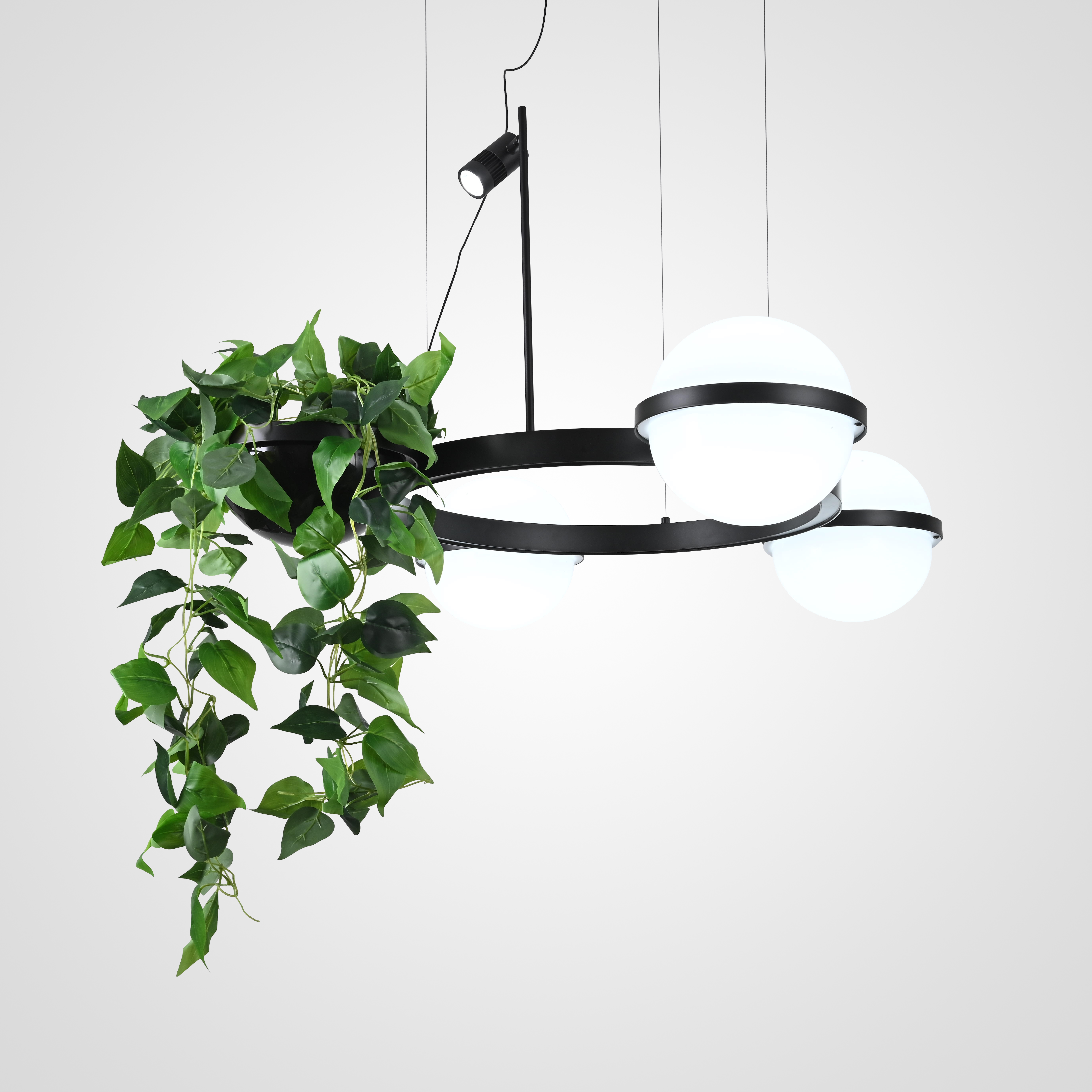 Подвесной светильник PALMA L4 75*75*327 см, 4*LED*24, 3W, 3000K, ImperiumLoft palma01, Графитовый