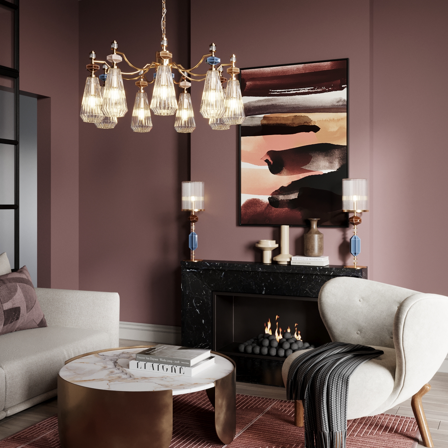 Светильник 88 см, Odeon Light 5414/9, бронза