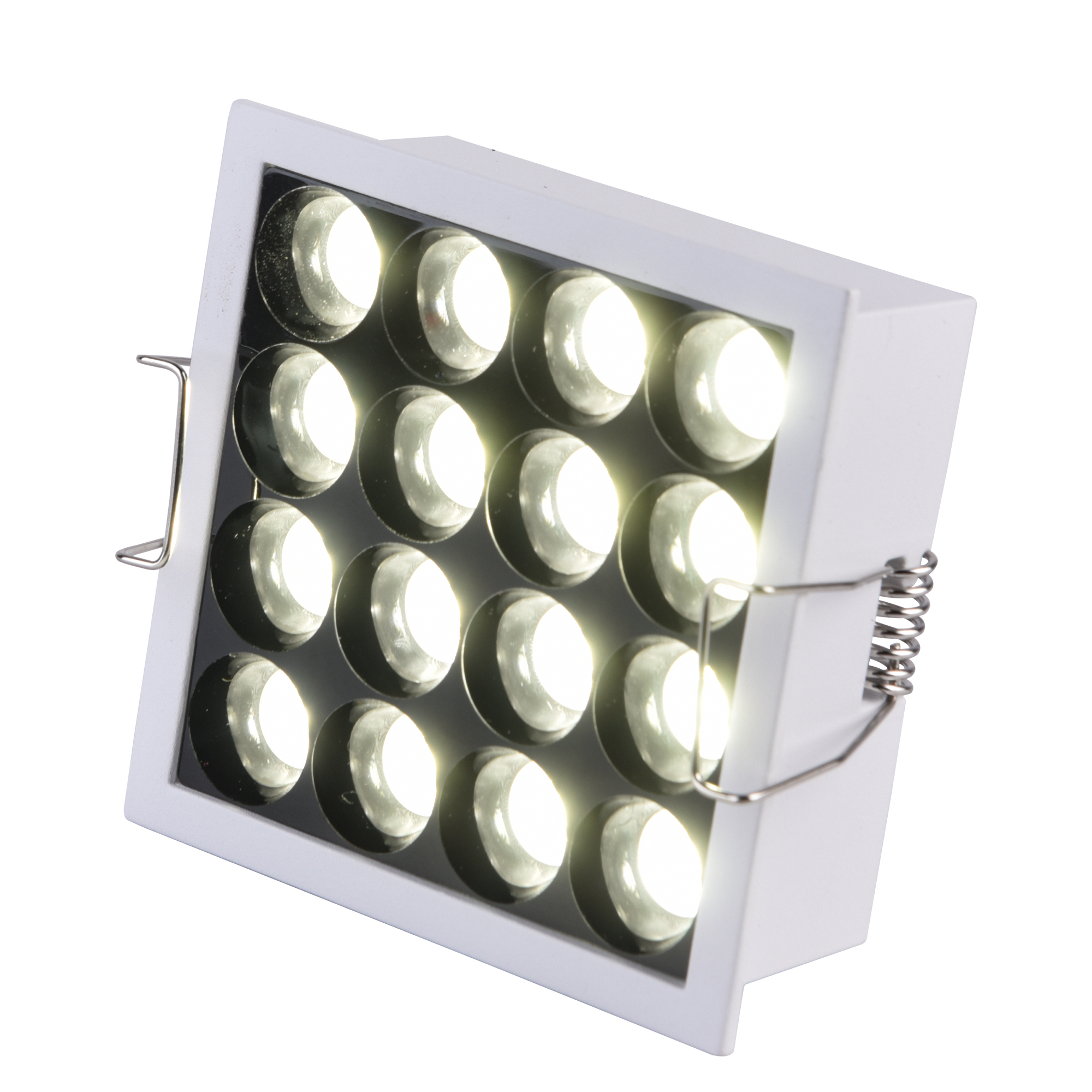 Светильник встраиваемый белый LED 1*14W 3000K 1 350Lm Ra95 36° IP20 L90xW90xH36 170-240V St Luce  ST763.532.14