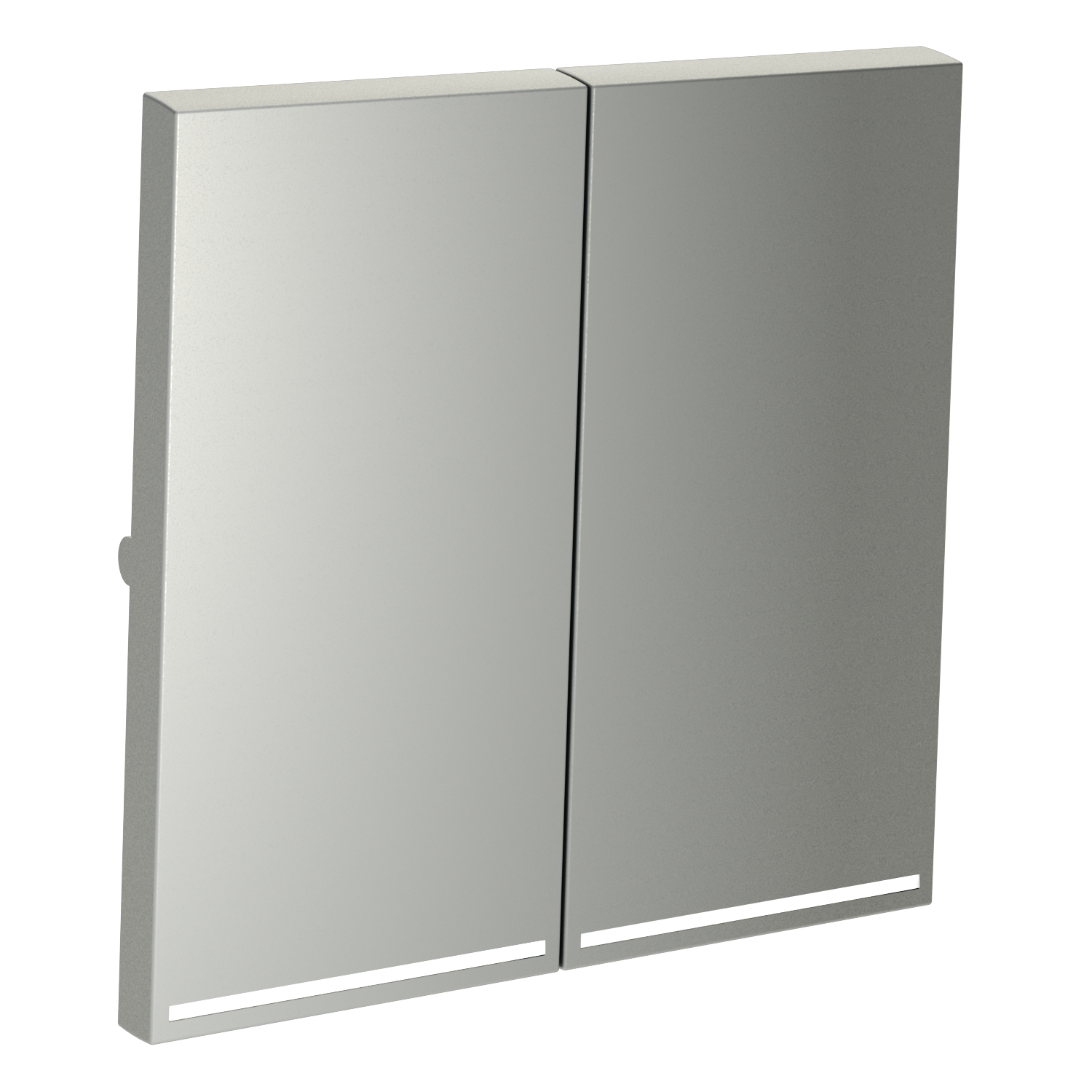 Клавиши для выключателя/переключателя двухклавишного с подсветкой, сталь Voltum S70 VLS000405, Пластик Soft touch