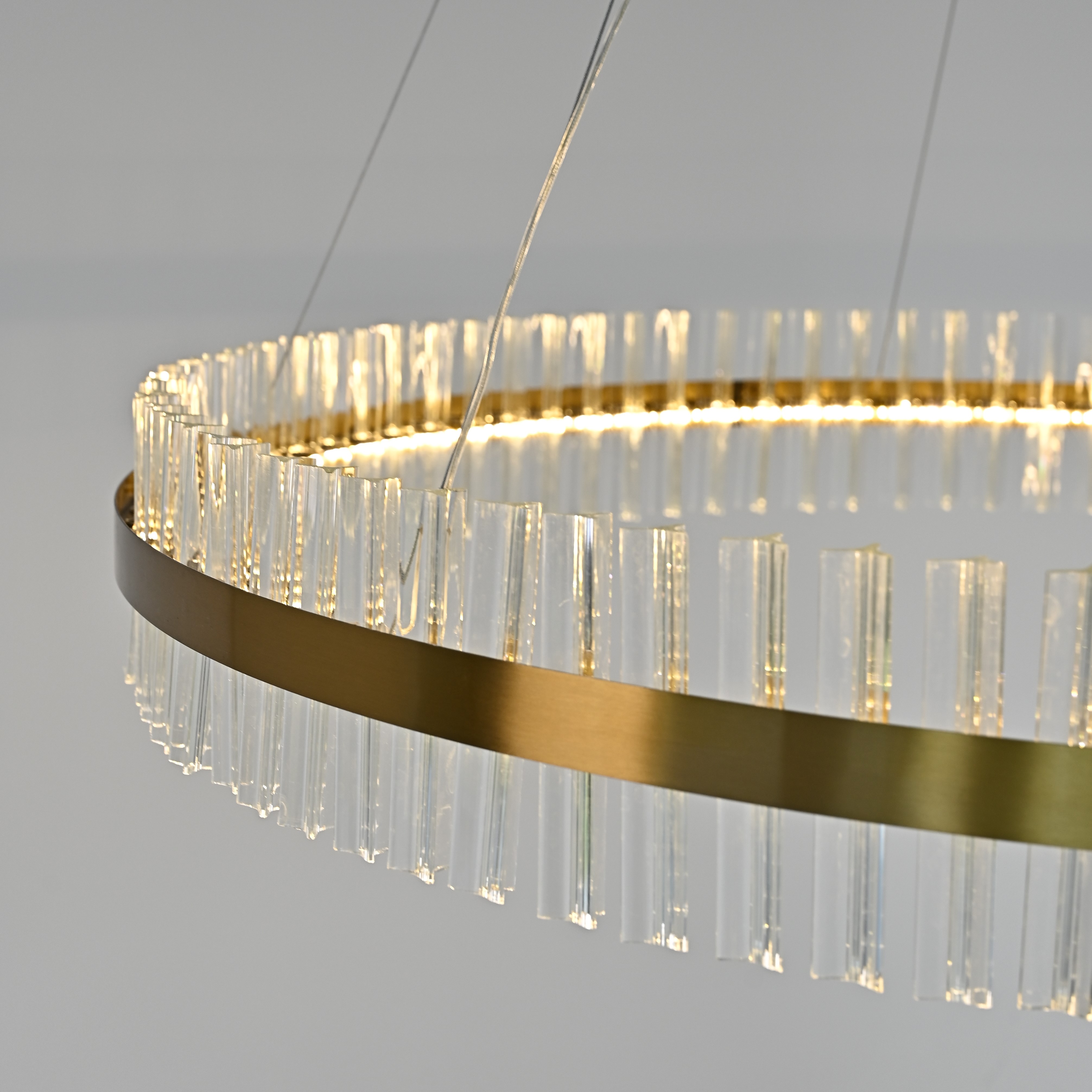 Подвесная люстра Saturno Not Baroncelli Suspension D120 120*120*120 см, 1*LED*50W, ImperiumLoft 40.1643-0, Золотистый