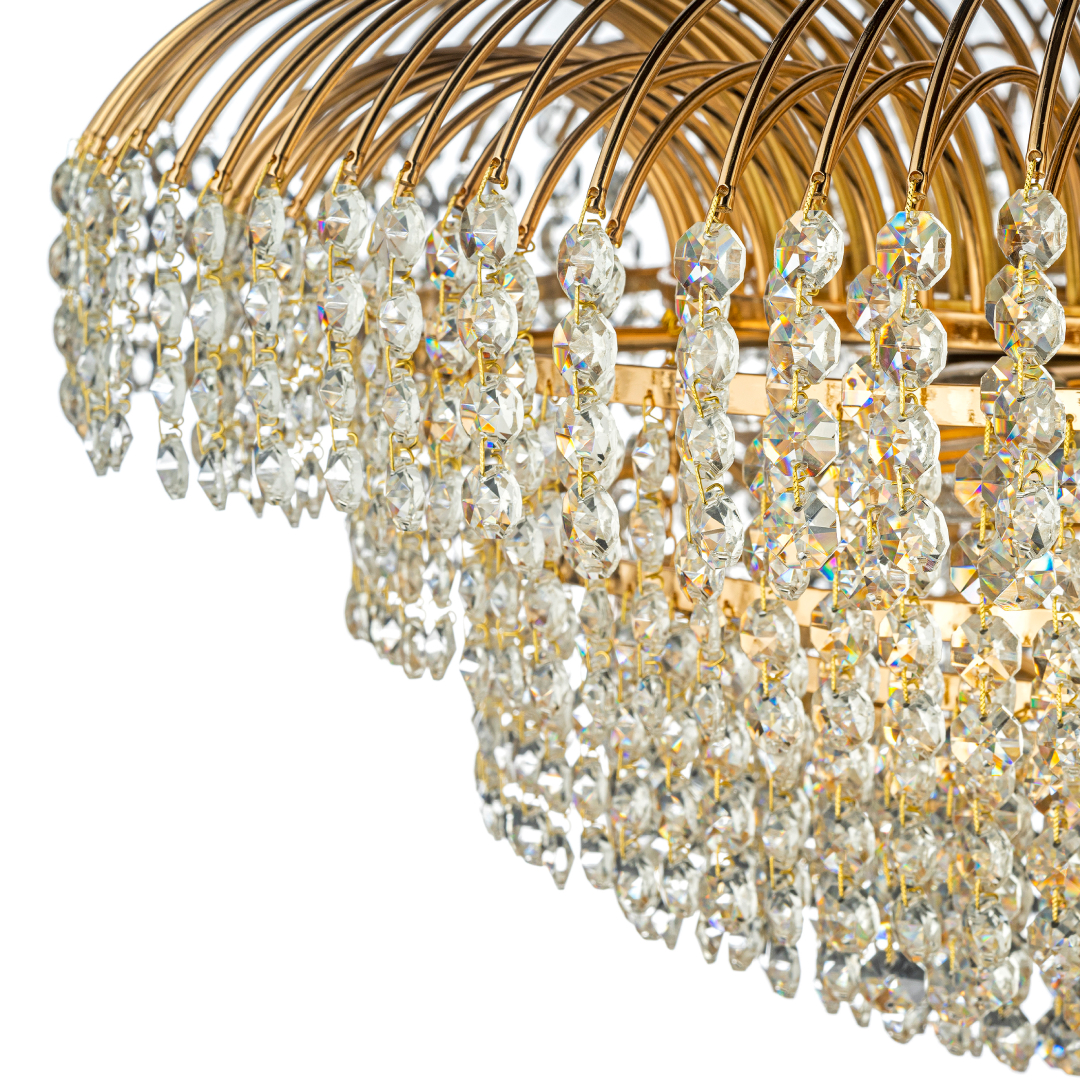 Люстра *60*33 см, 10*E14*40W, Arti Lampadari Elba Elba E 1.2.60.100 G, Золото