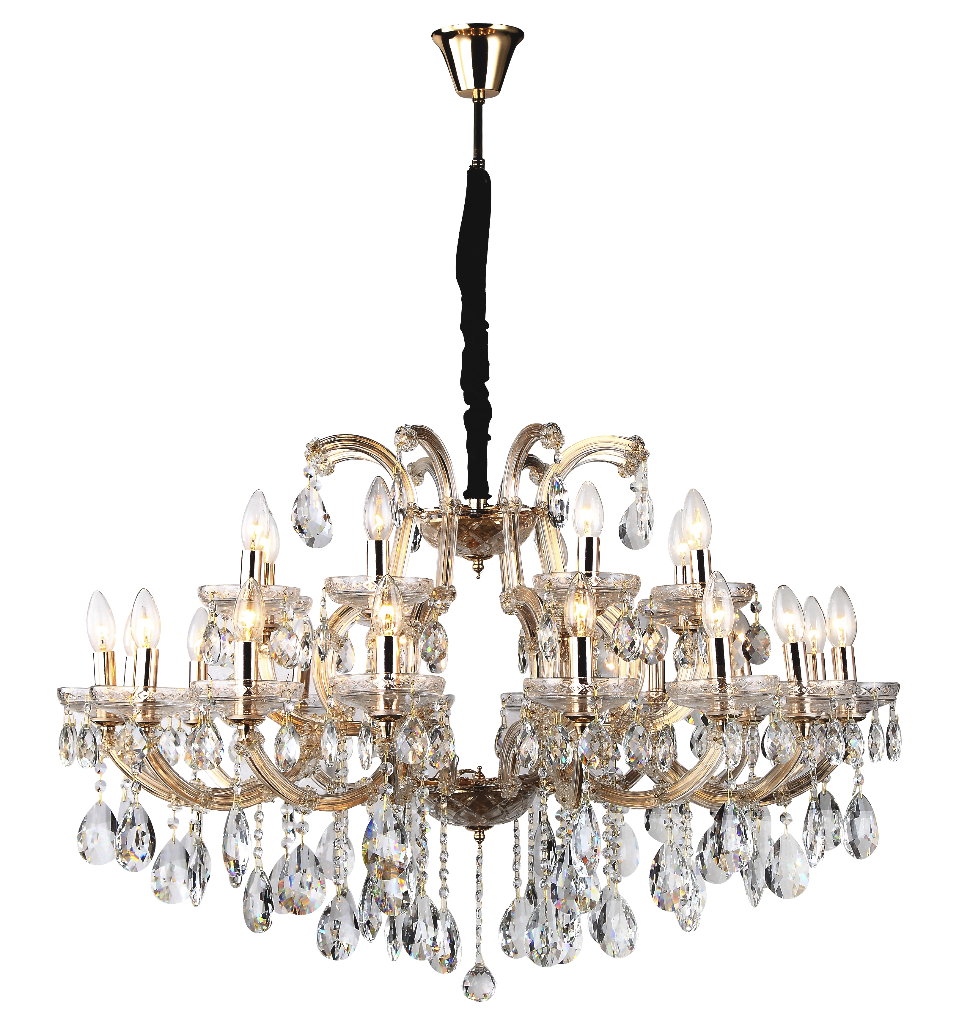 Люстра *10*6,5 см, 24*E14*40W, Dio D`arte Gloria Gloria E 1.1.24.600 G, Золото