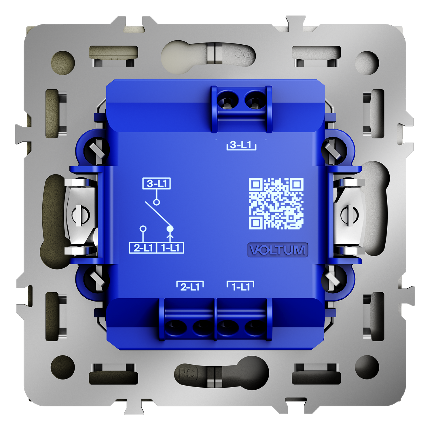 Выключатель встраиваемый для жалюзи 10А, шелк Voltum S70 VLS020704, Пластик Soft touch