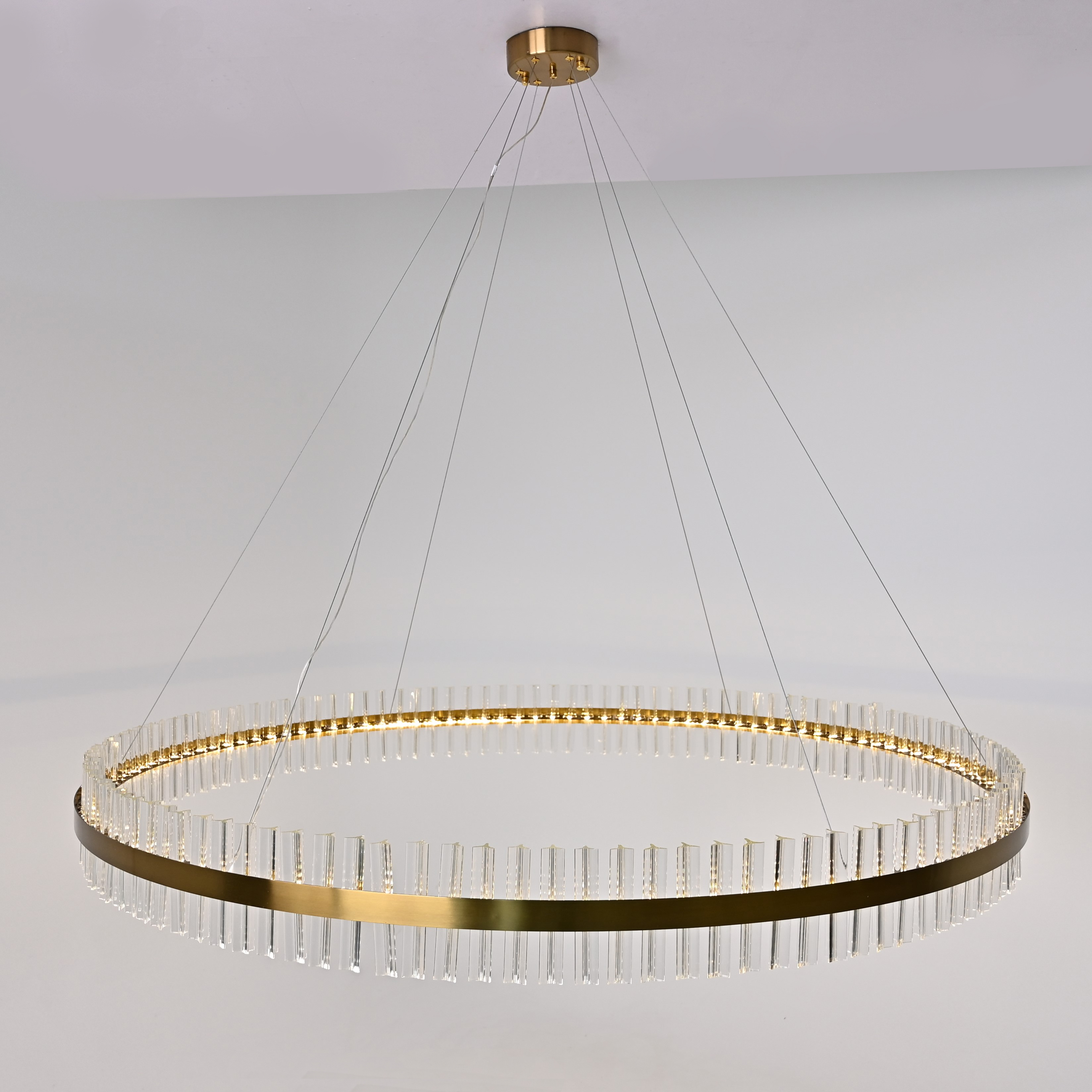 Подвесная люстра Saturno Not Baroncelli Suspension D150 150*150*150 см, 1*LED*50W, ImperiumLoft 40.1643-0, Золотистый