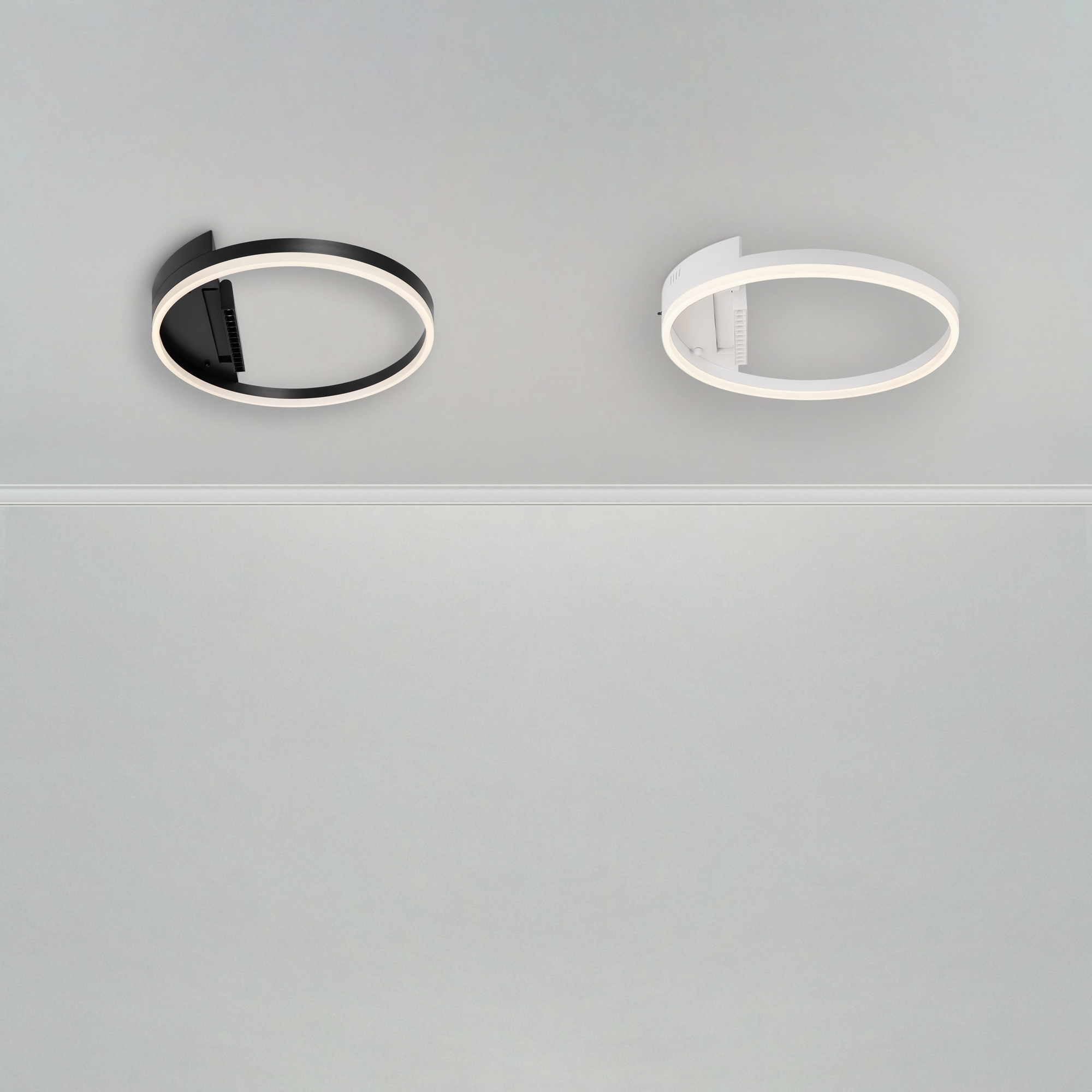 Светильник *50*-7,5 см, *LED*63W, 3000-6000K, Freya Рамка/Frame FR6084CL-L68B, Черный