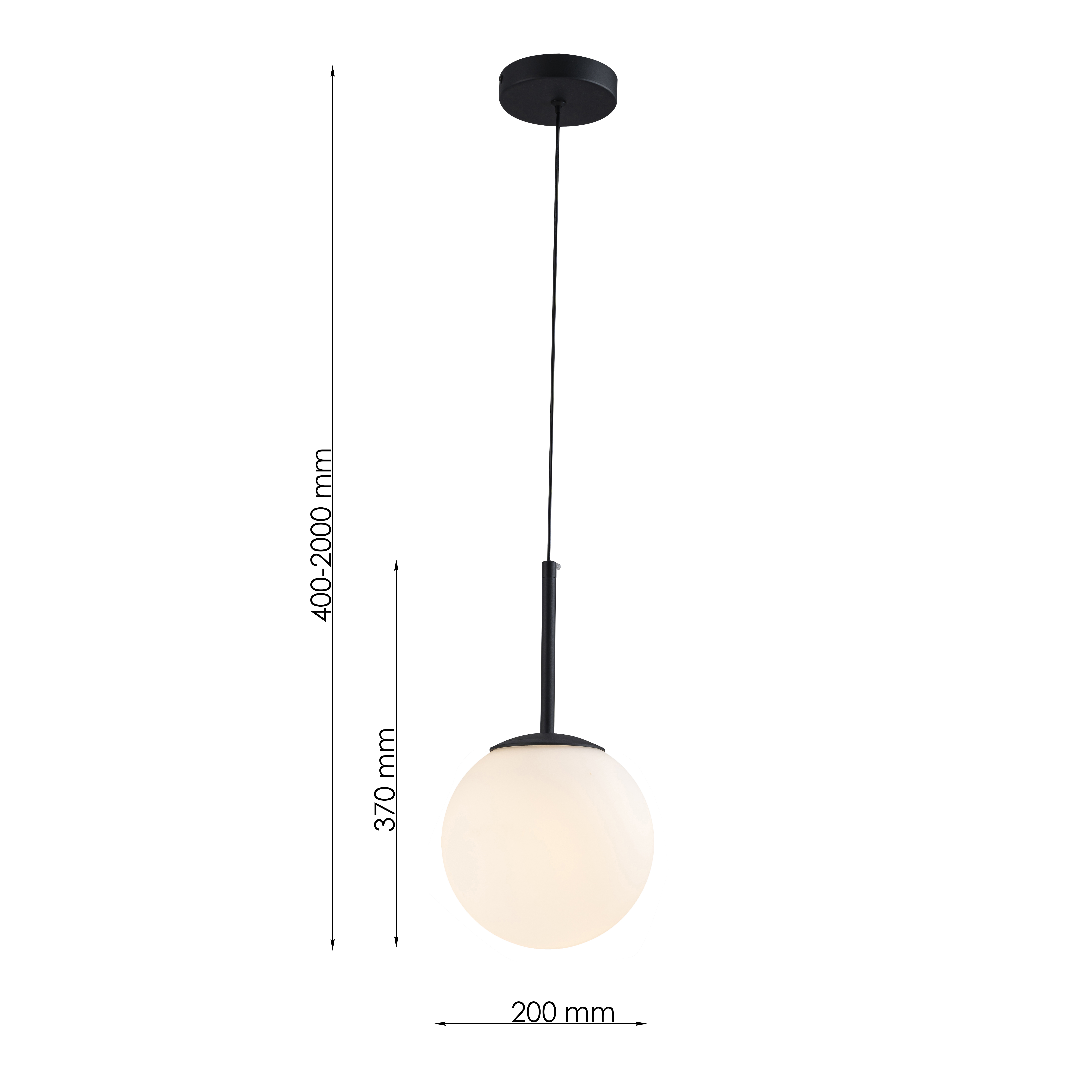 Подвес *30*50-200 см, 1*GX53*12W, Favourite Atomic 4887-1P, черный