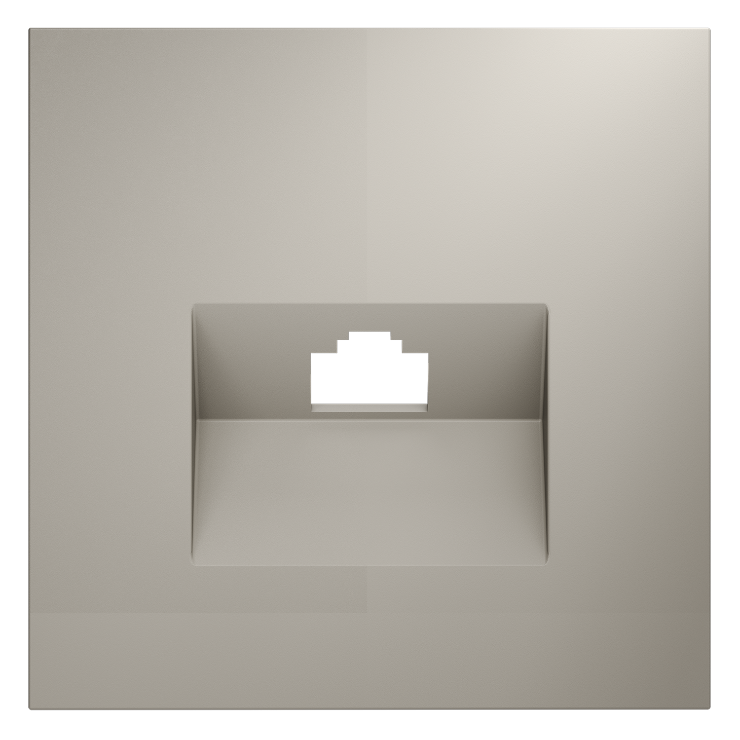 Накладка для розетки компьютерной RJ45 кат.6, кашемир Voltum S70 VLS001303, Пластик Soft touch