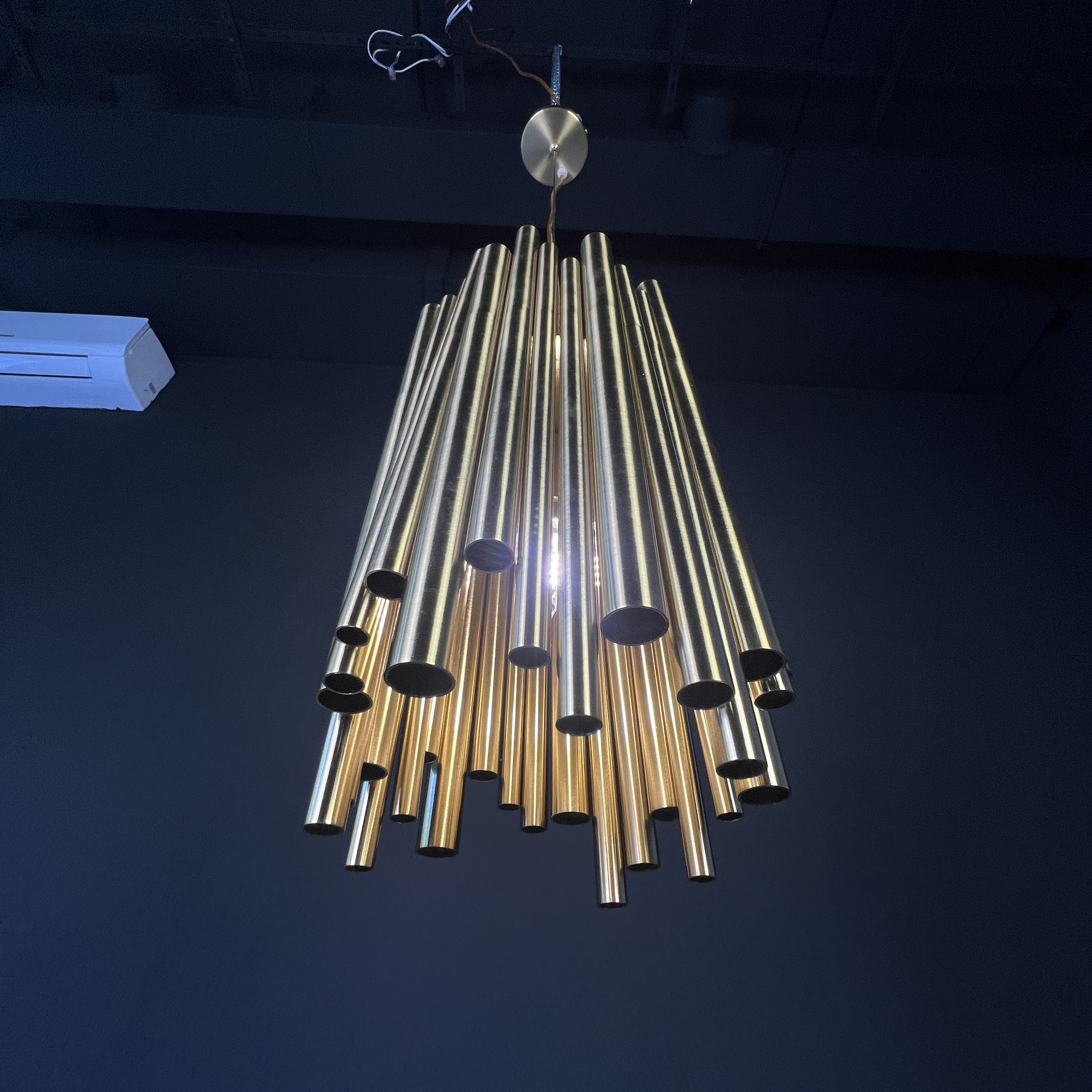 Подвесной светильник Brubeck Delightfull 18 18*18*40 см, 1*E14*40W, ImperiumLoft 40.824, Золотистый