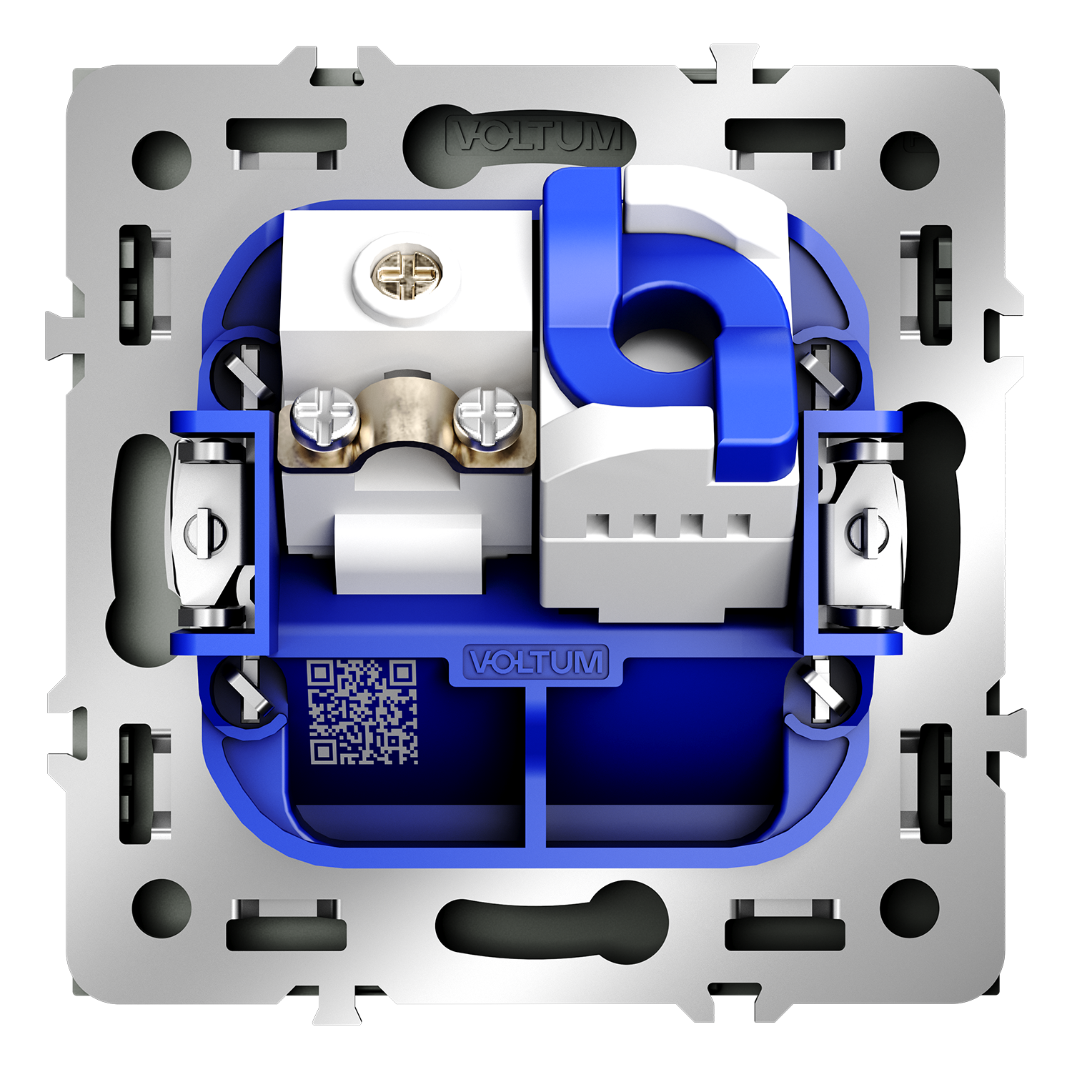 Розетка телевизионная встраиваемая TV+RJ45 кат. 6, титан Voltum S70 VLS060706, Пластик Soft touch