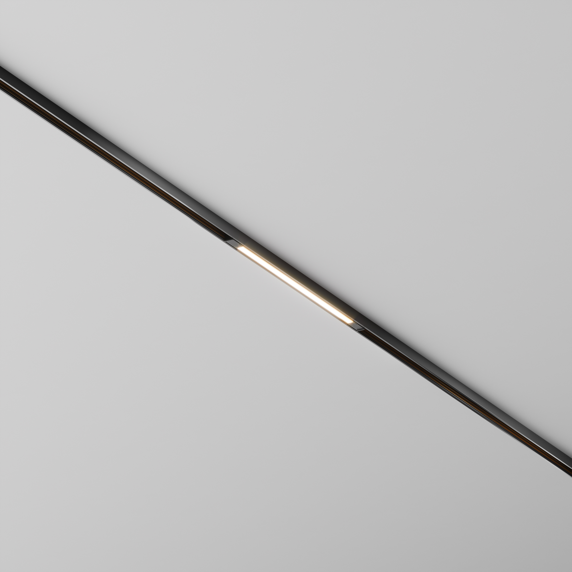 Трековый светильник Basis Exility X 3000K 6Вт 120° 33*1*-1 см, *LED*6W, 300K, Maytoni Technical  TR240-2-6W3K-B, Черный