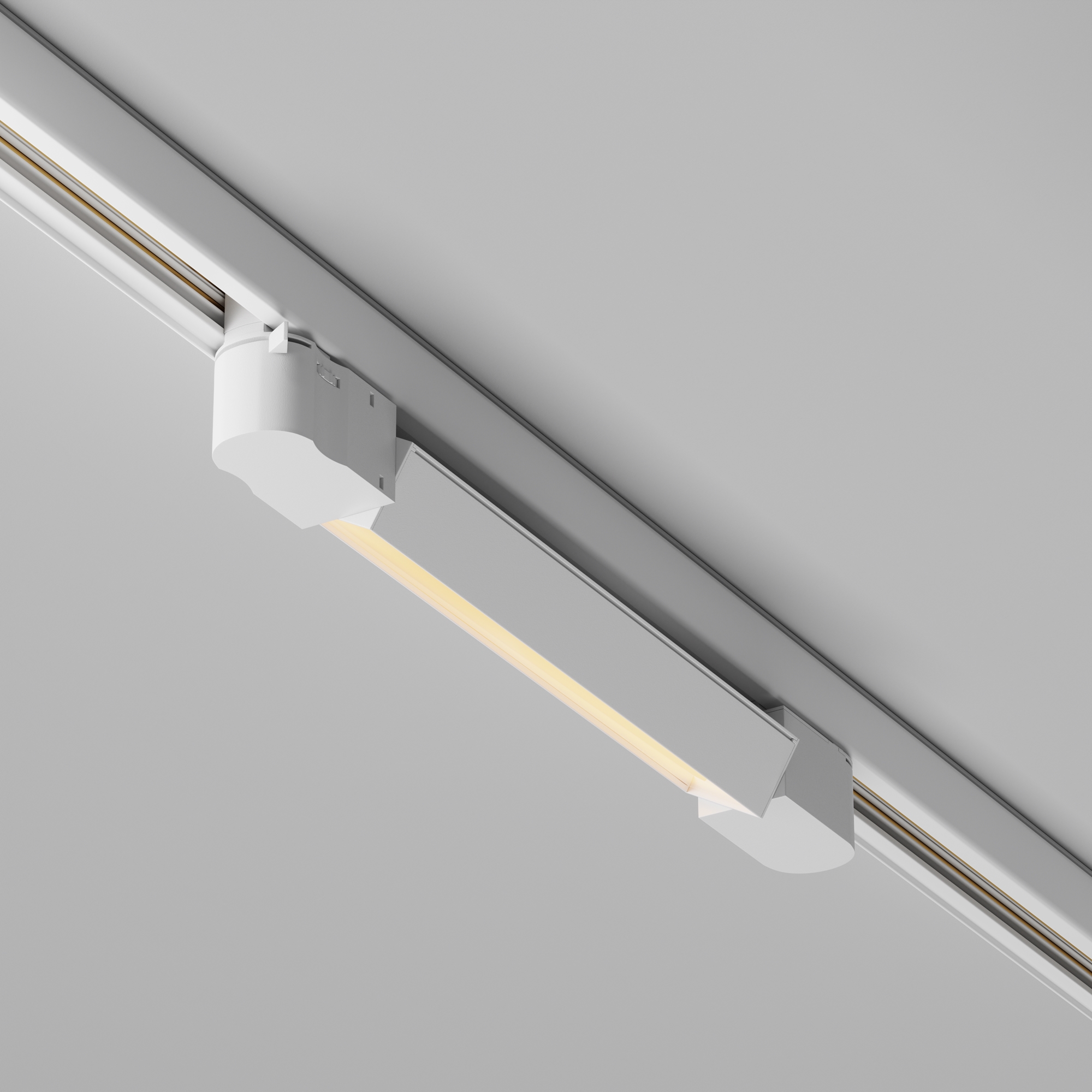 Трековый светильник 34,5*3,5*-6 см, *LED*10W, 2700K, Maytoni Technical Basis TR196-3-10W2.7K-W(N), Белый