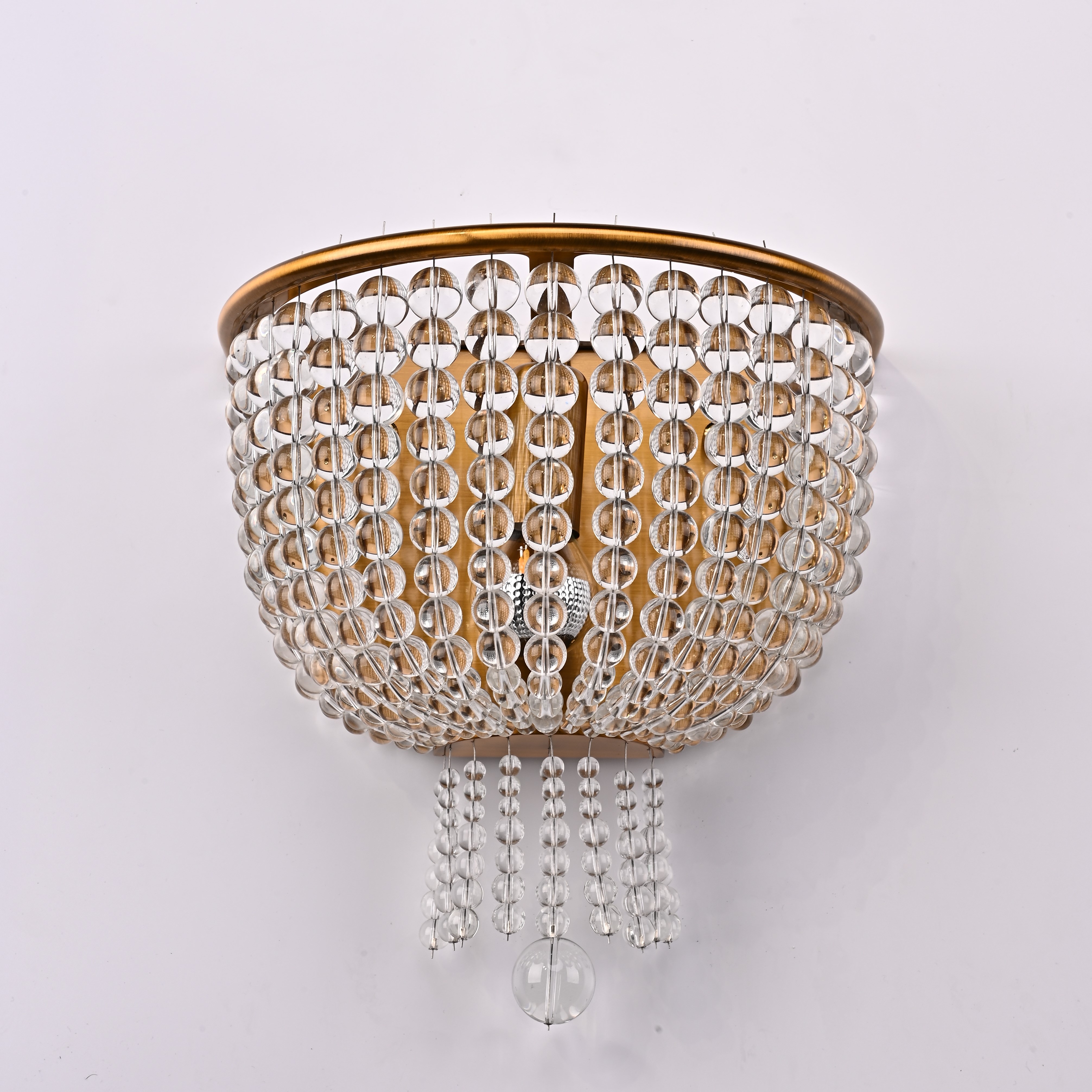 Бра Jacqueline Sconce Brass 25*25*26 см, 1*E14*40W, ImperiumLoft 44.444, Латунь