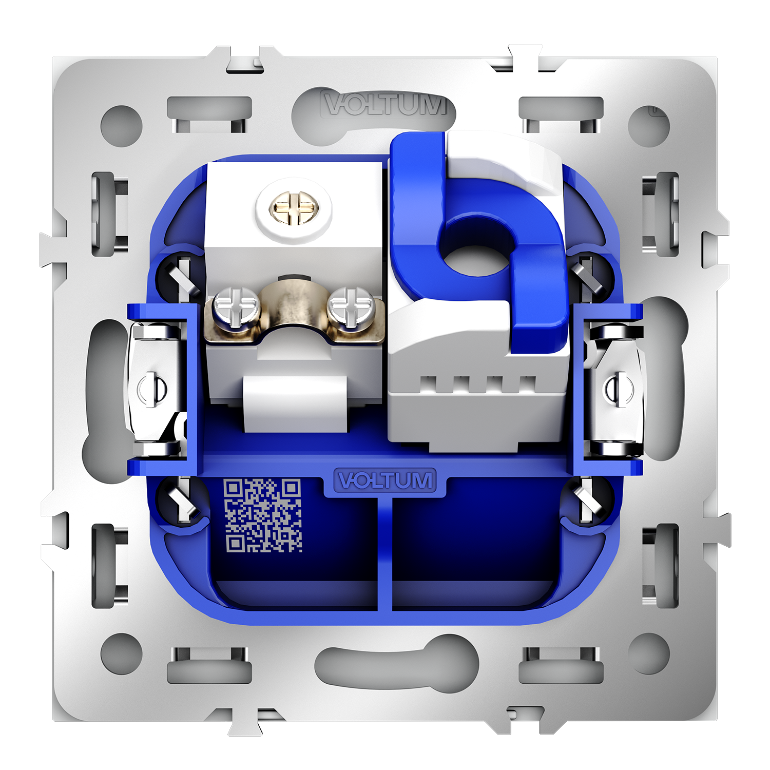Розетка телевизионная встраиваемая TV+RJ45 кат. 6, белый матовый Voltum S70 VLS060702, Пластик Soft touch