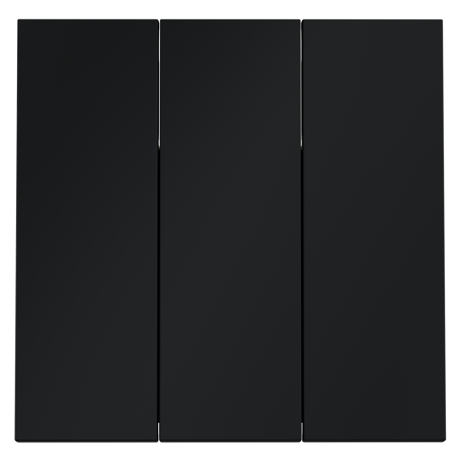 Клавиши для выключателя/переключателя трехклавишного, графит Voltum S70 VLS000507, Пластик Soft touch