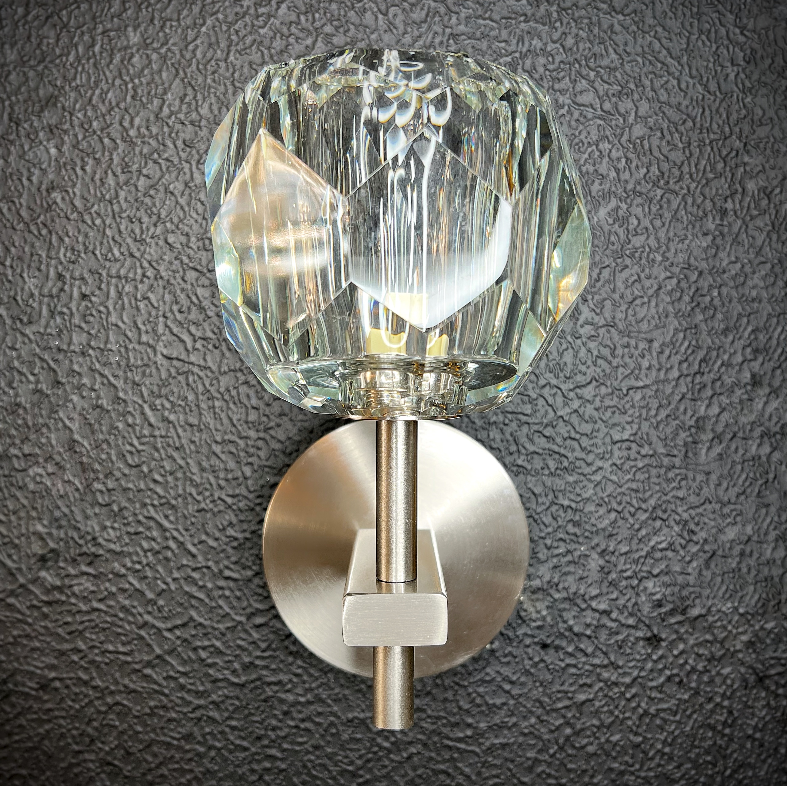 Бра Boule de Cristal Single Sconce Никель 22*11*22 см, 1*G9*40W, ImperiumLoft 196952-22, Никель