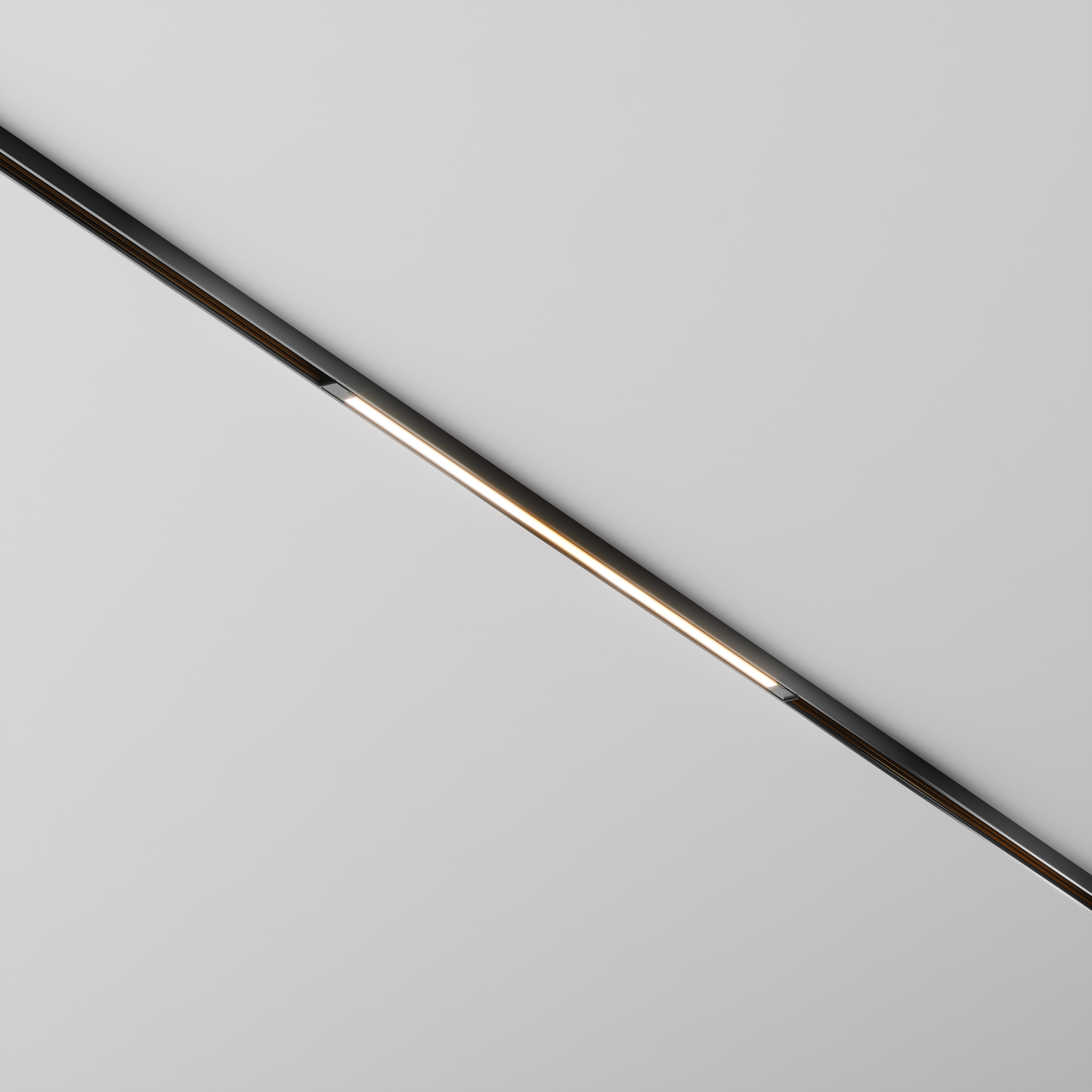 Трековый светильник Basis Exility X 3000K 12Вт 120° 61*1*-1 см, *LED*12W, 610K, Maytoni Technical  TR240-2-12W3K-B, Черный