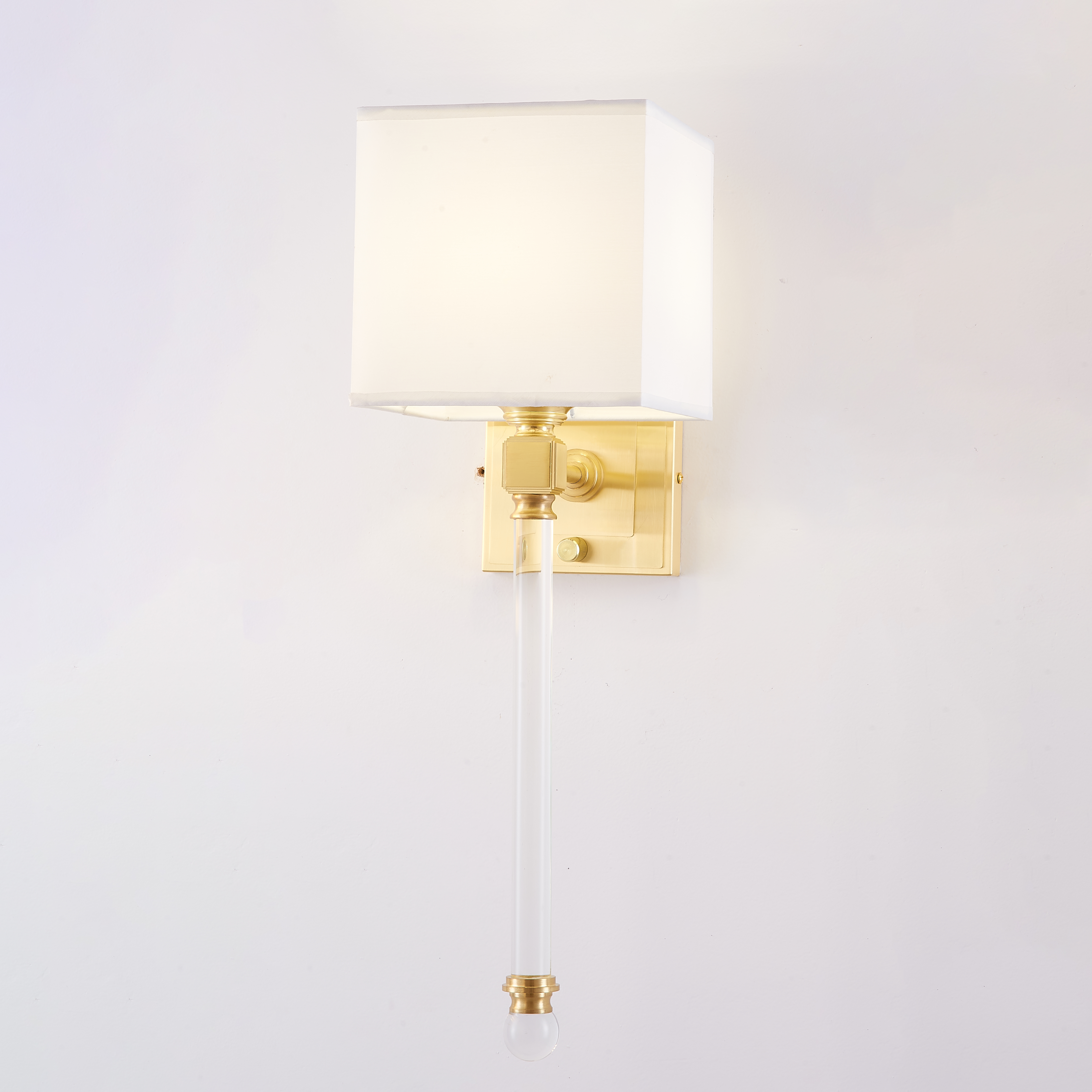 Бра Regina Andrew Crystal Sconce Brass 17,7*15,4*59 см, 1*E14*40W, ImperiumLoft 149048-22, Латунь, Прозрачный