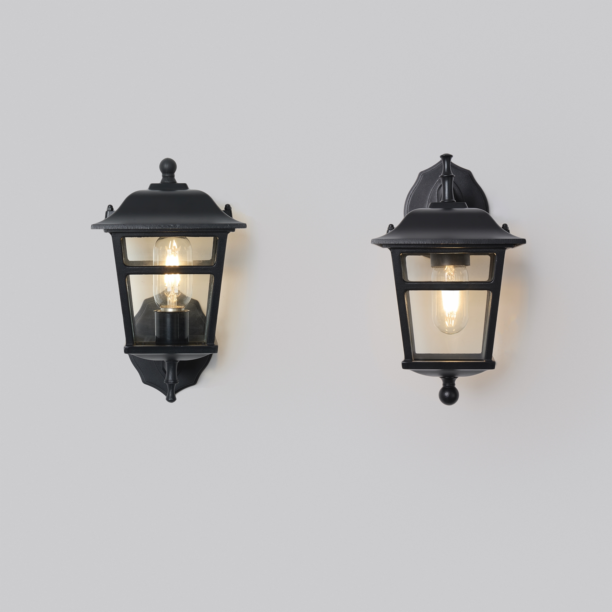 Уличное бра 19,5*16*-28 см, 1*E27*40W Voltega  VGL7213WL-01B, Черный