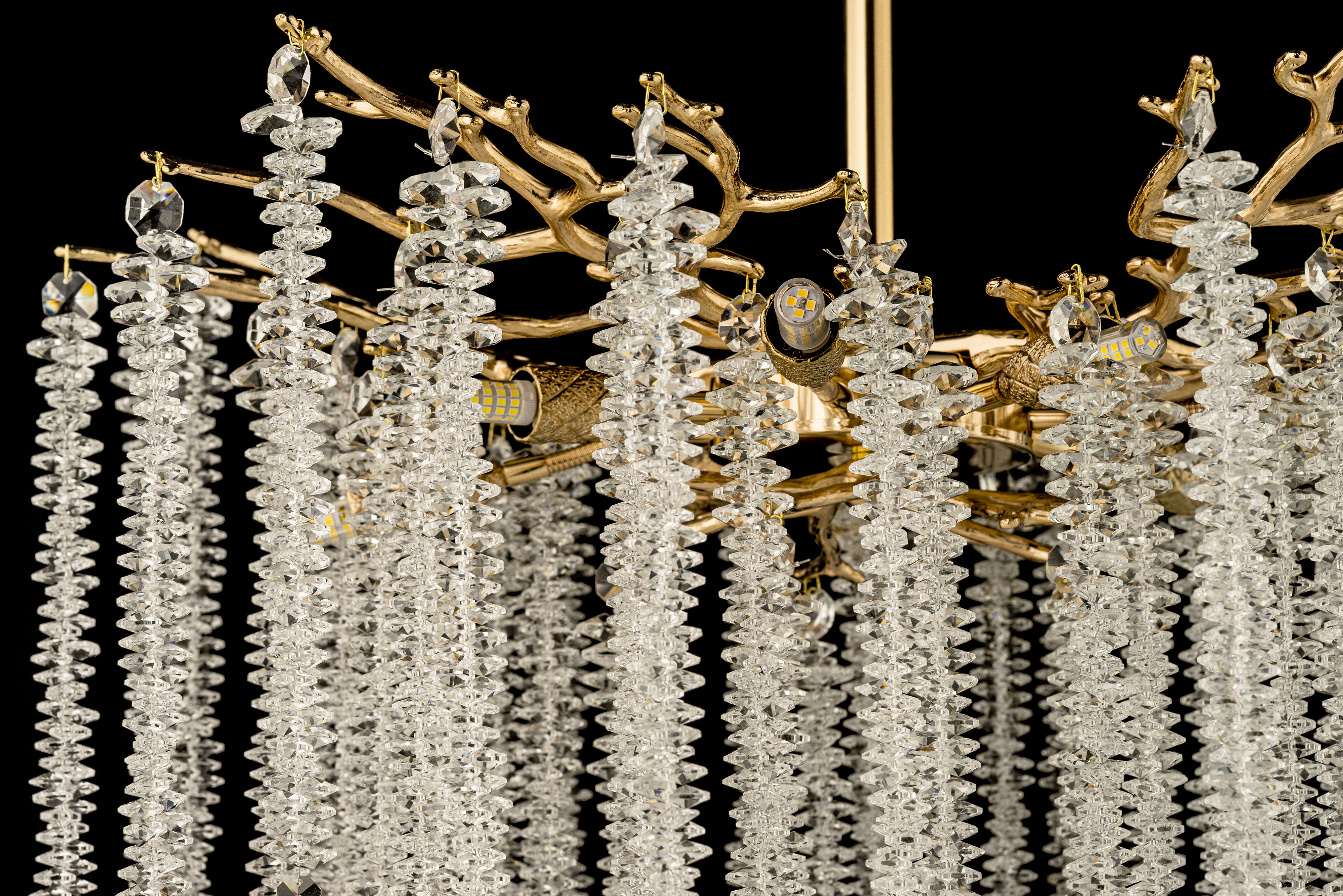 Люстра потолочная *60*56 см, 8*G9*40W, Dio D`arte Tavenna Gold Tavenna H 1.3.60.100 G, золотой