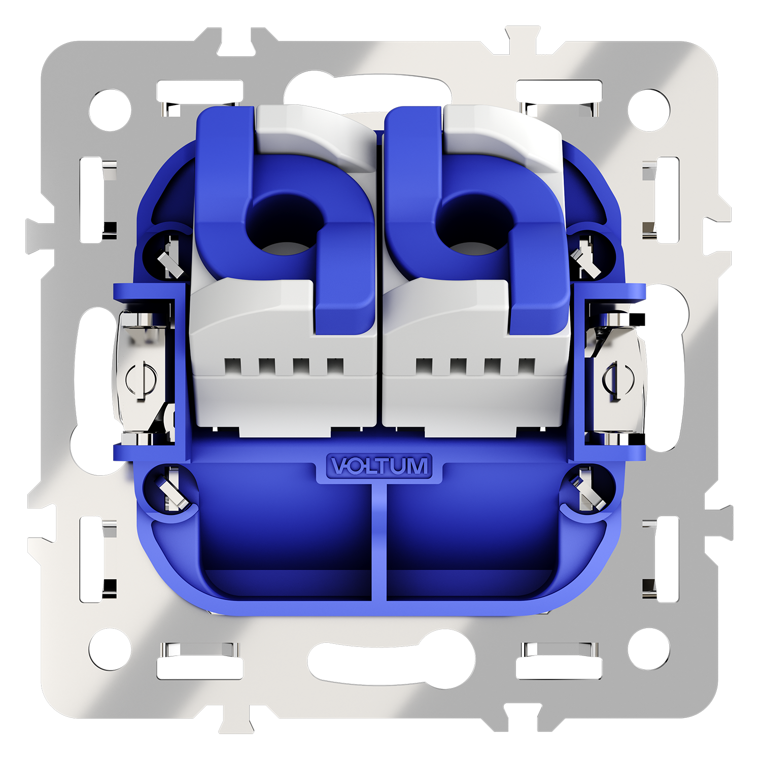 Механизм розетки компьютерной двойной RJ45+RJ45 кат.6, S70 Voltum S70 VLS0602M, Металл