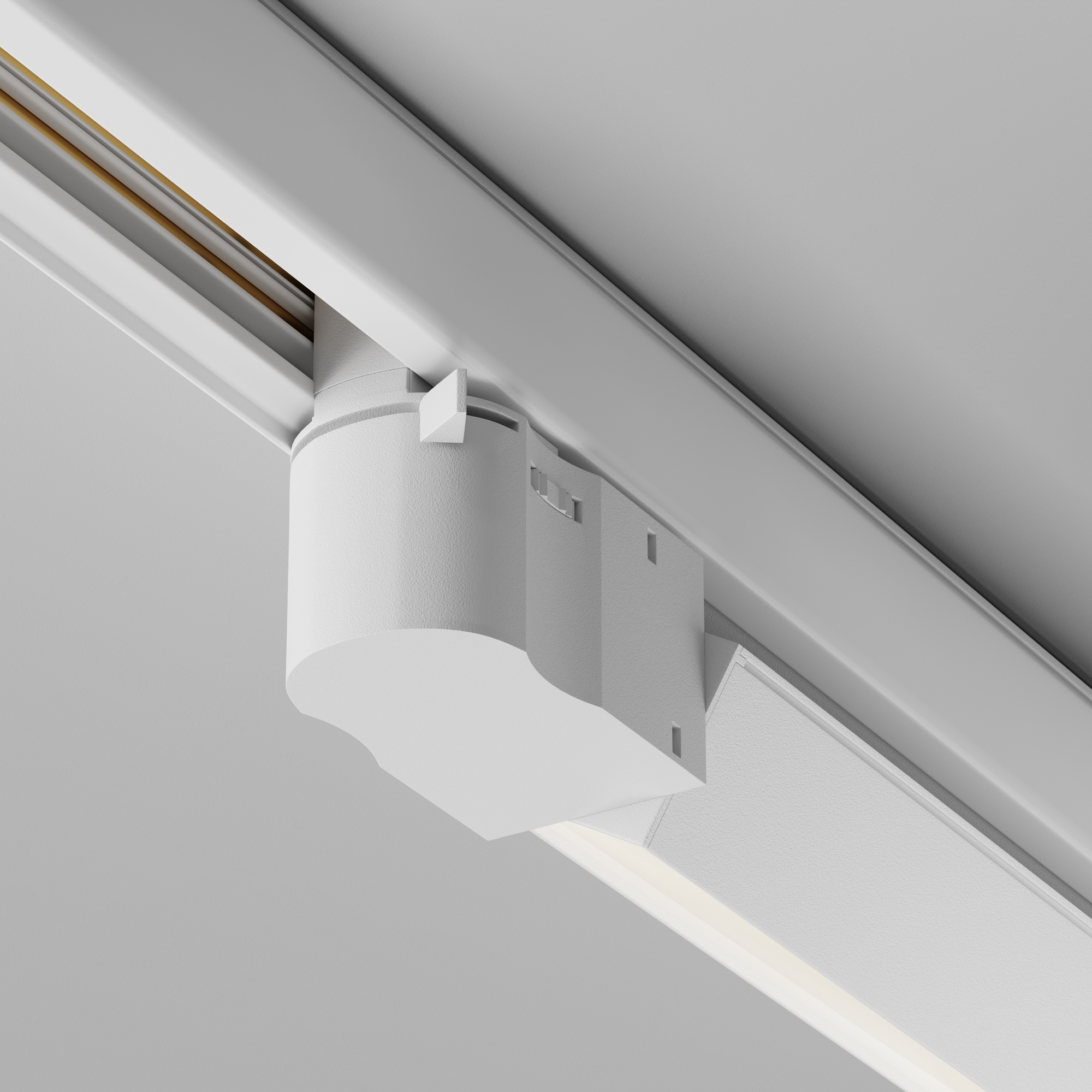 Трековый светильник 61*3,5*-6 см, *LED*20W, 4000K, Maytoni Technical Basis TR196-3-20W4K-W(N), Белый