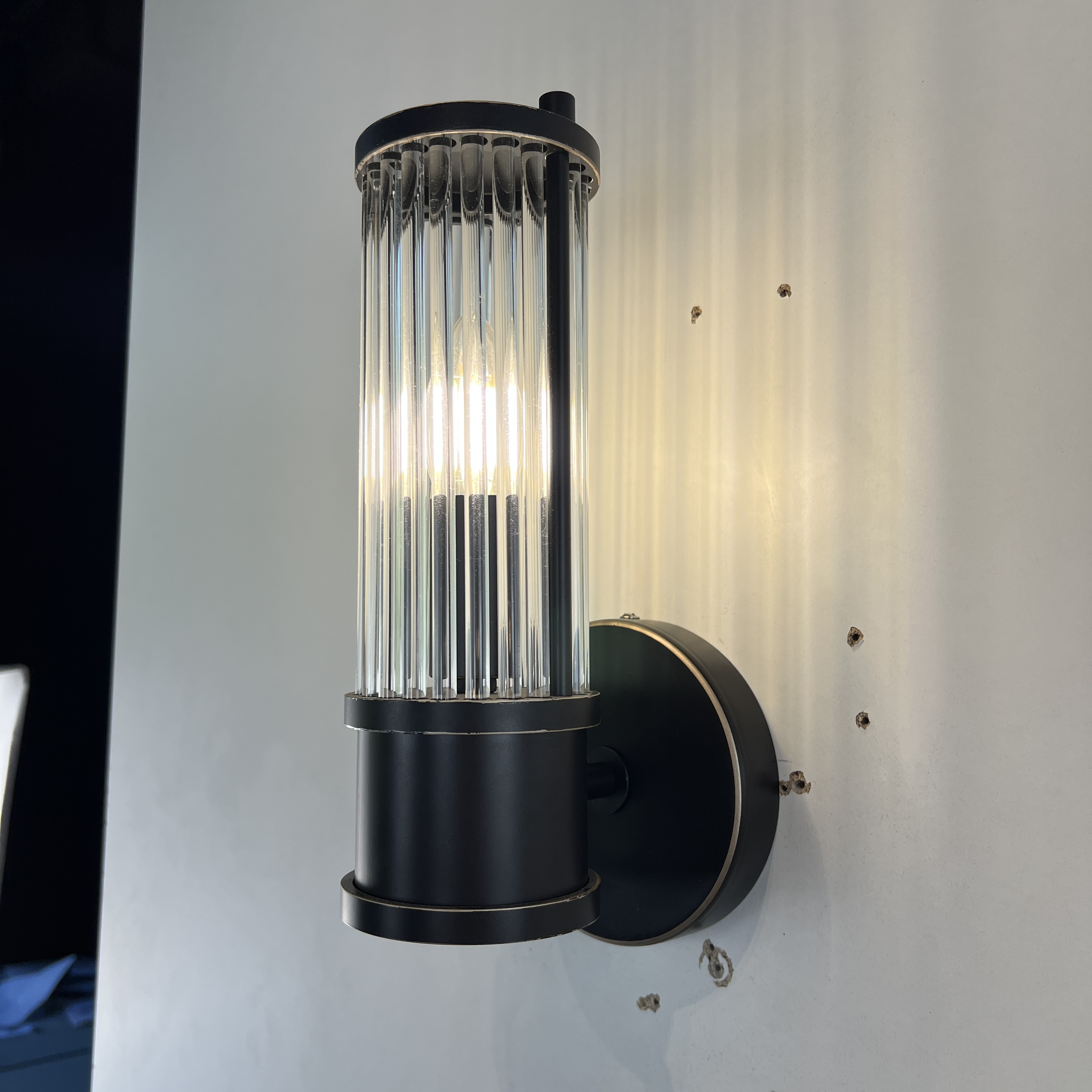 Бра Ralph Lauren Allen Single Sconce 13*12*27 см, 1*E14*60W, ImperiumLoft 44.664, Чёрный